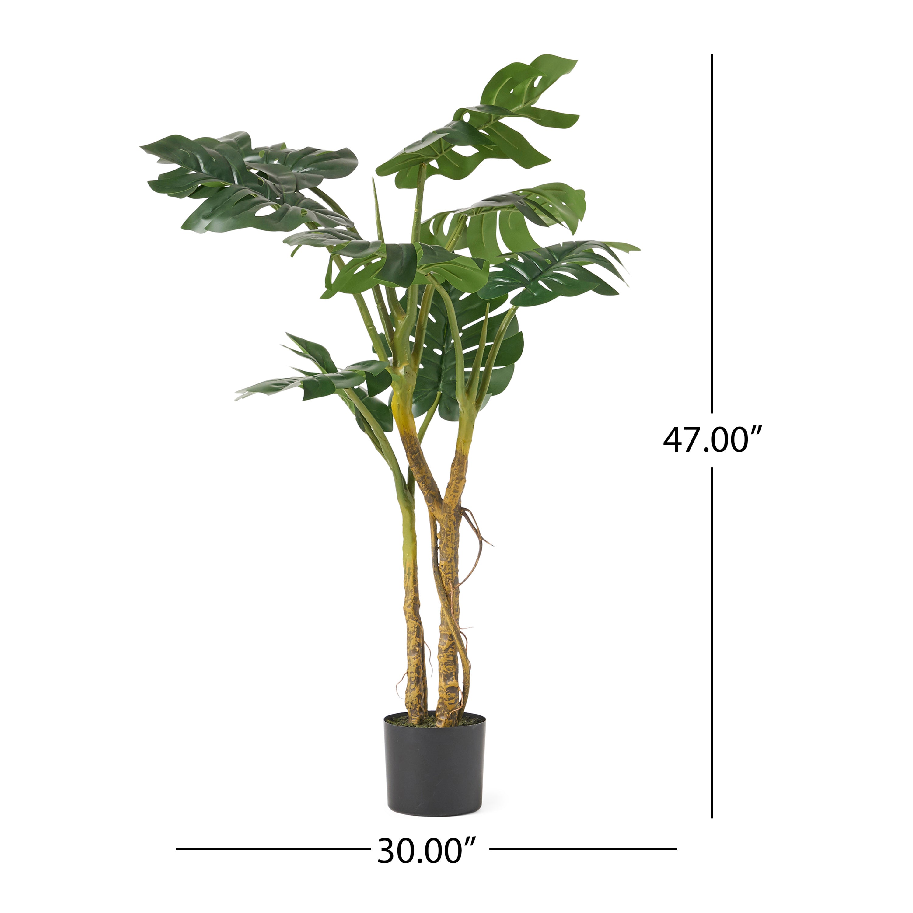 47" Artificial Monstera Tree