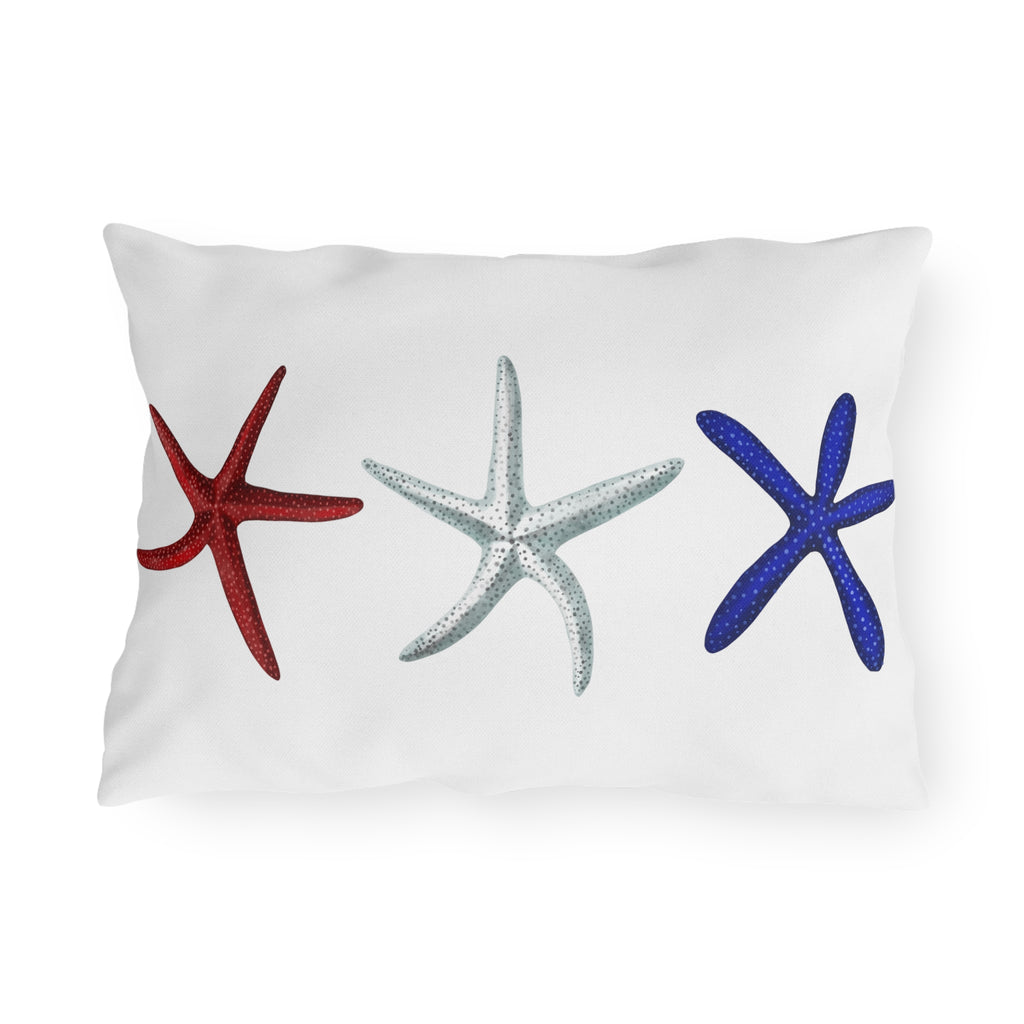 Red,-White-&-Sea-Stars-Outdoor-Lumbar-Pillow-Home-Decor