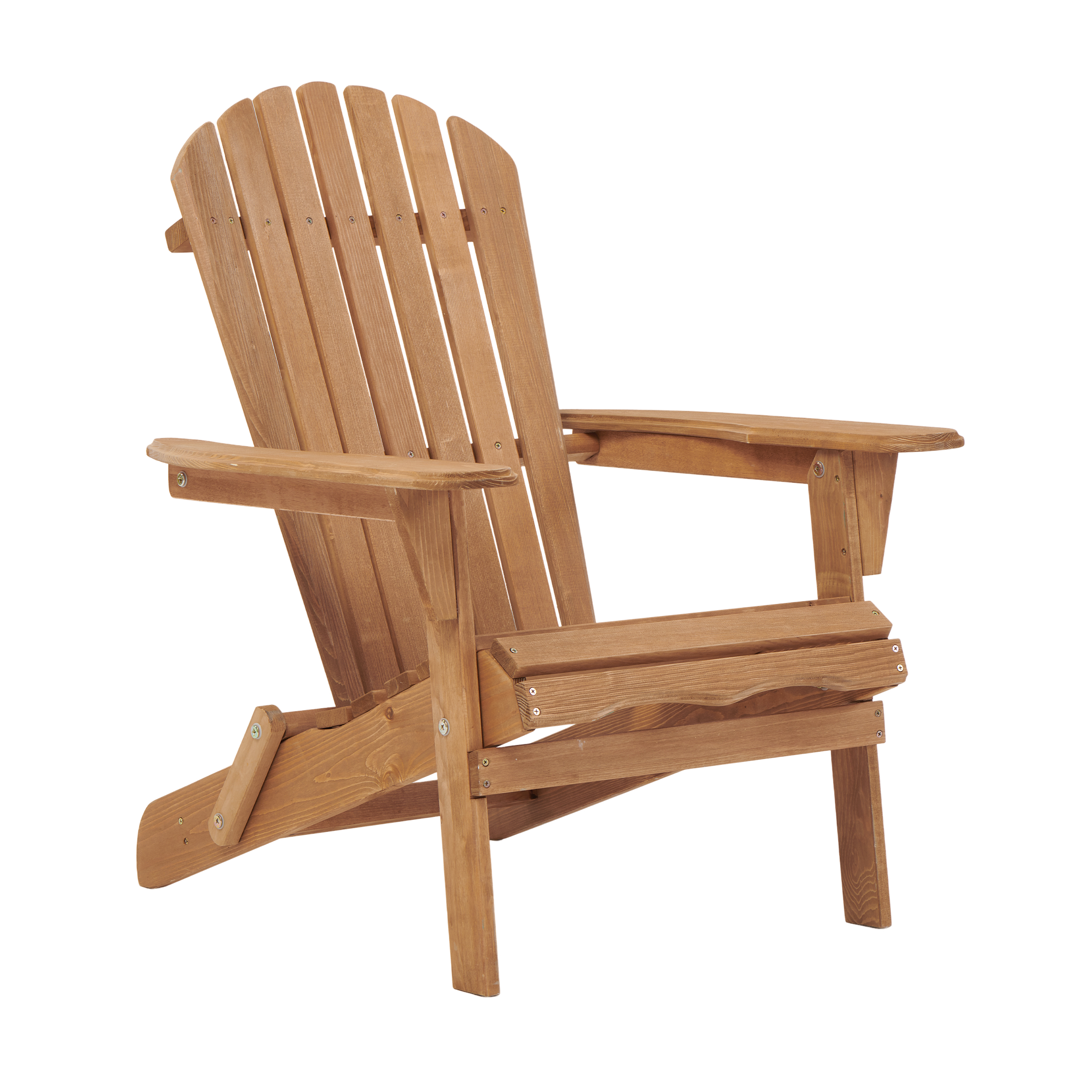 Outdoor Wooden Folding Adirondack Chair, Set of 2