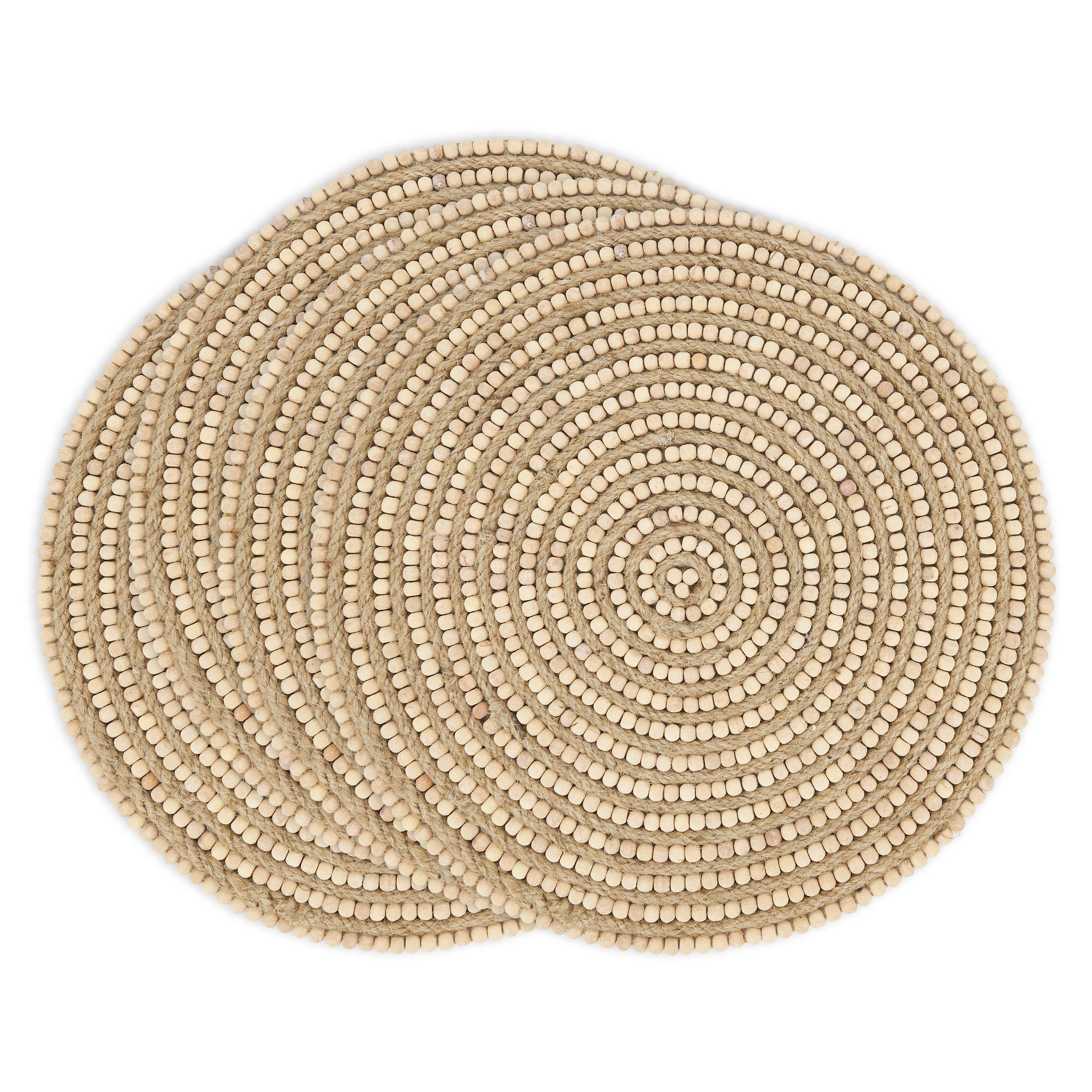 Beaded Spiral Swirl Placemat, Set of 4