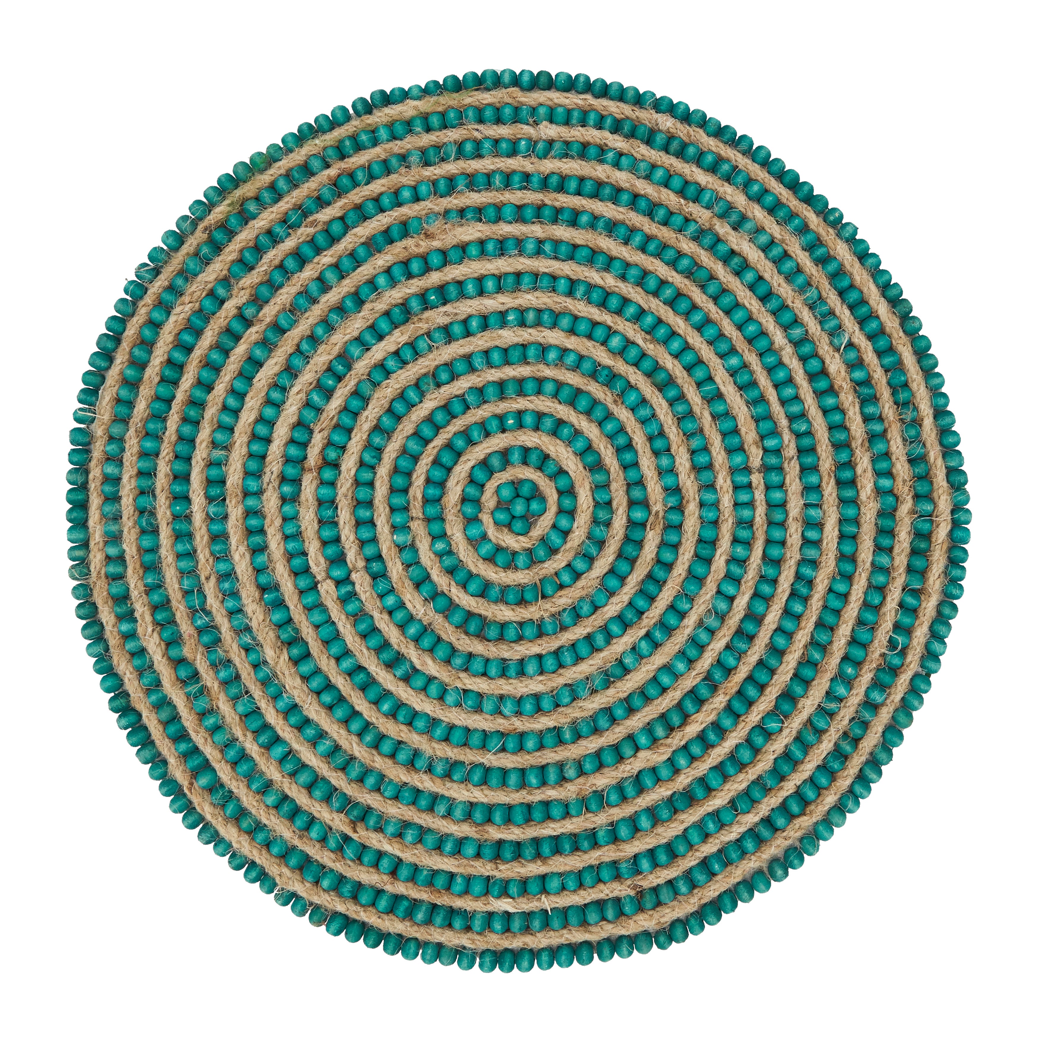 Beaded Spiral Swirl Placemat, Set of 4