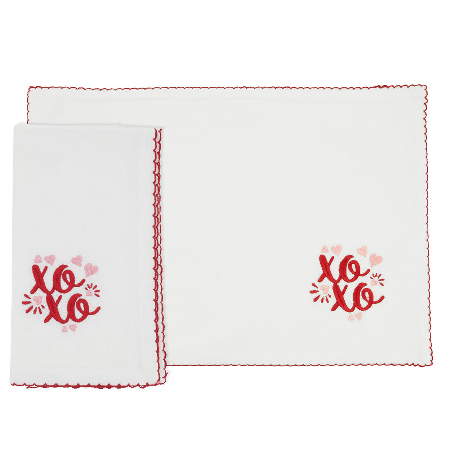XO Placemats & Napkins, Set of 8