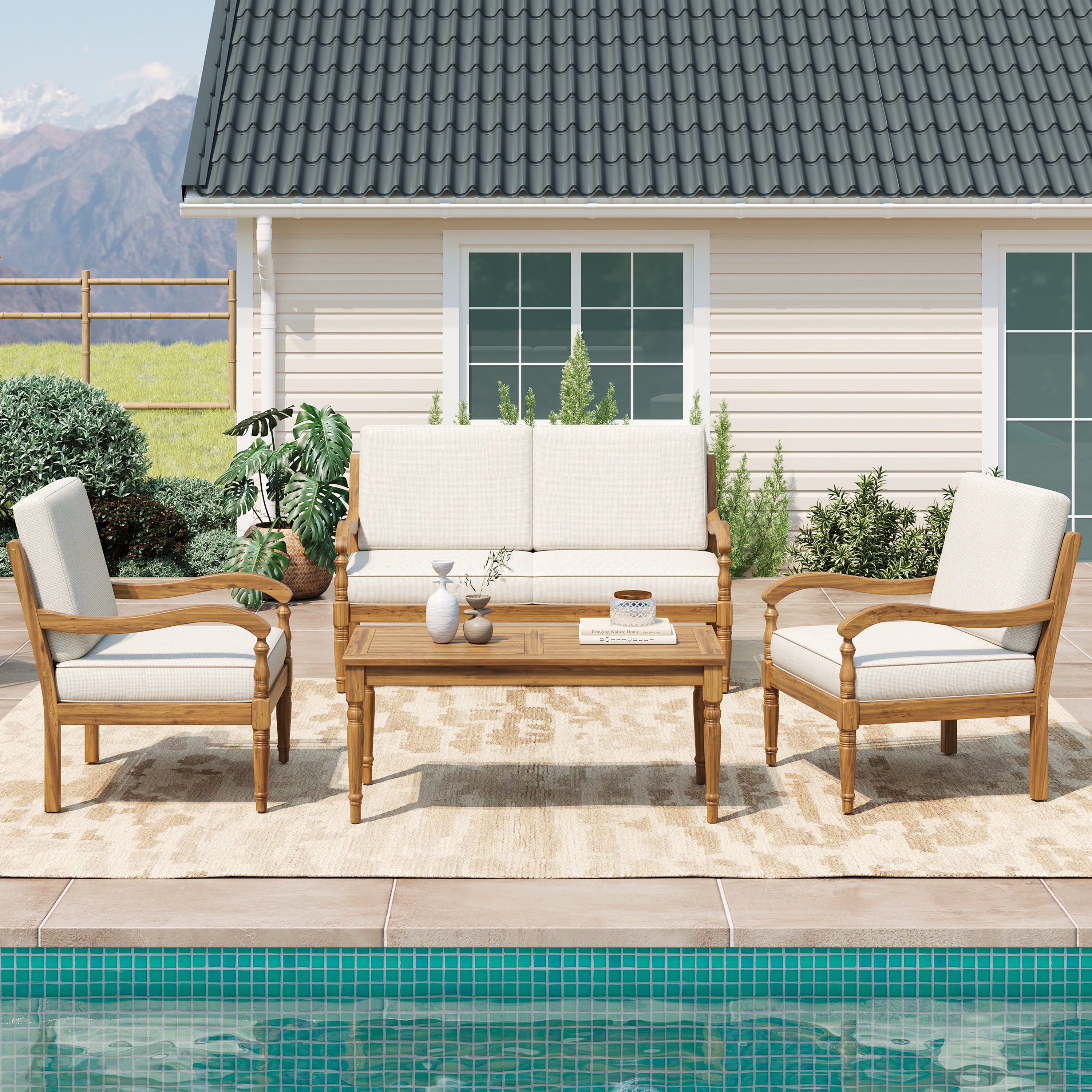Islewood Acacia Wood Outdoor Coffee Table