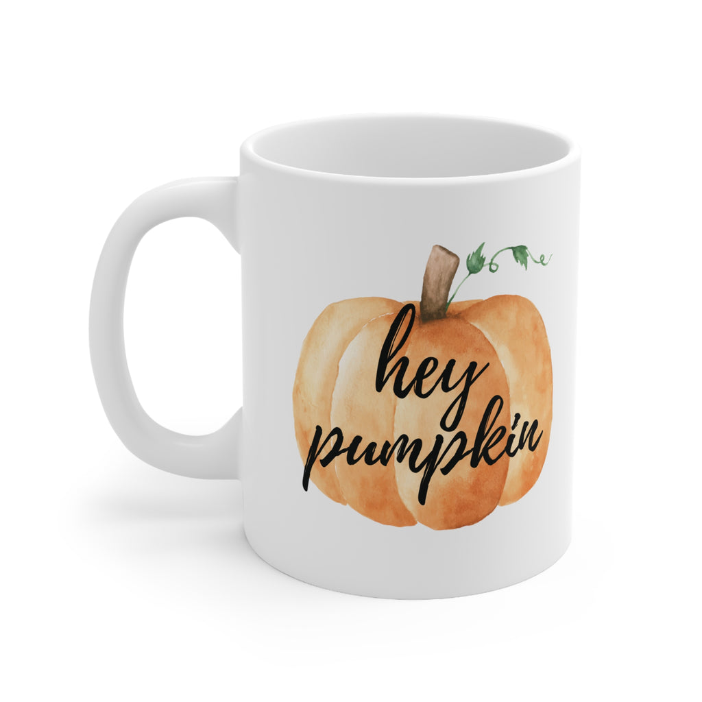 Hey Pumpkin Watercolor Mug