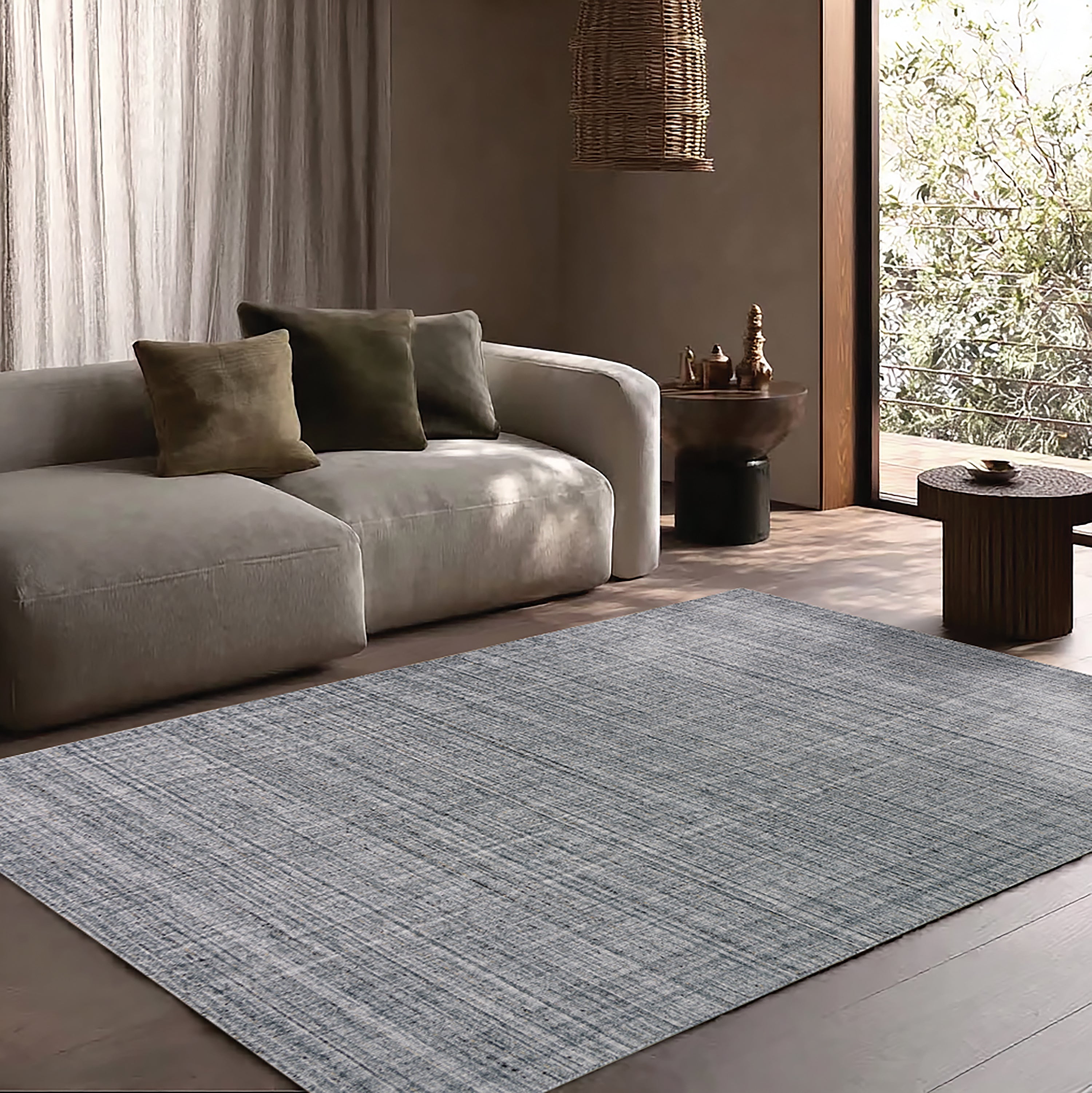 Coy Hand-Woven Stripe Indoor/Outdoor Area Rug