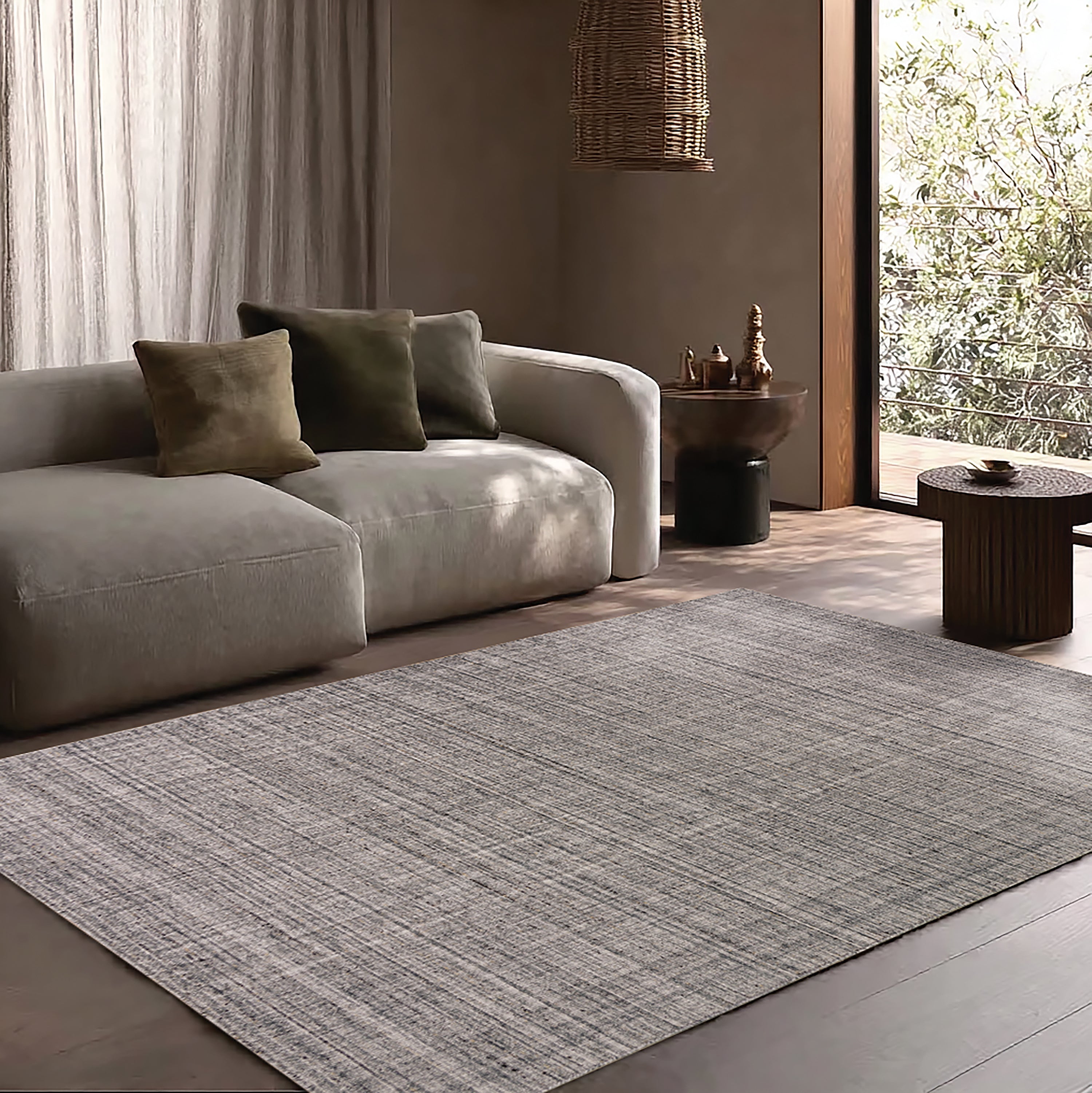 Coy Hand-Woven Stripe Indoor/Outdoor Area Rug