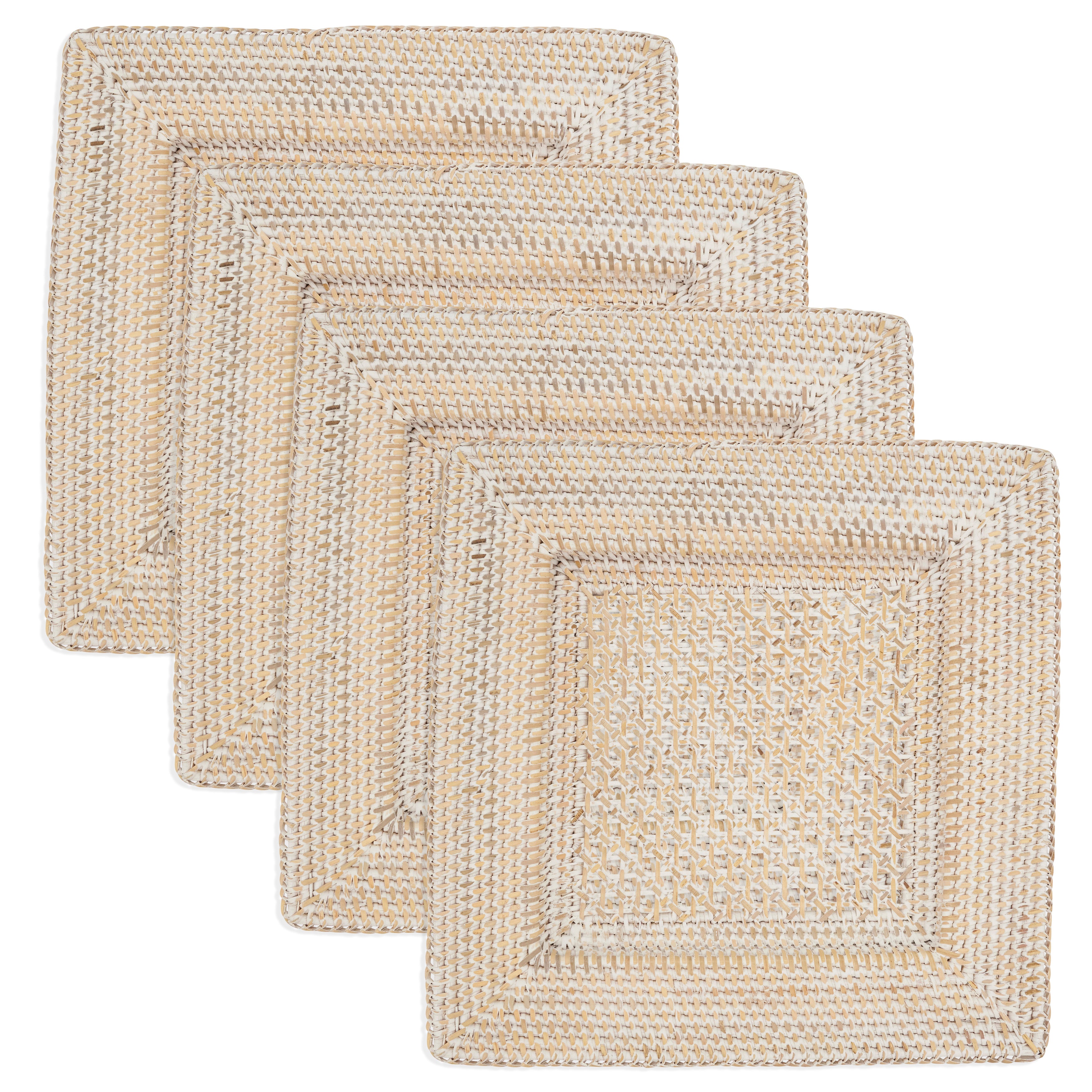 Handcrafted Rustic Charger, Set of 4