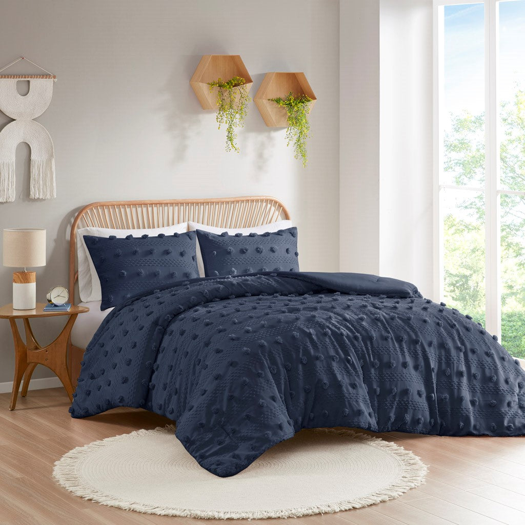 Clipped Jacquard Comforter Set