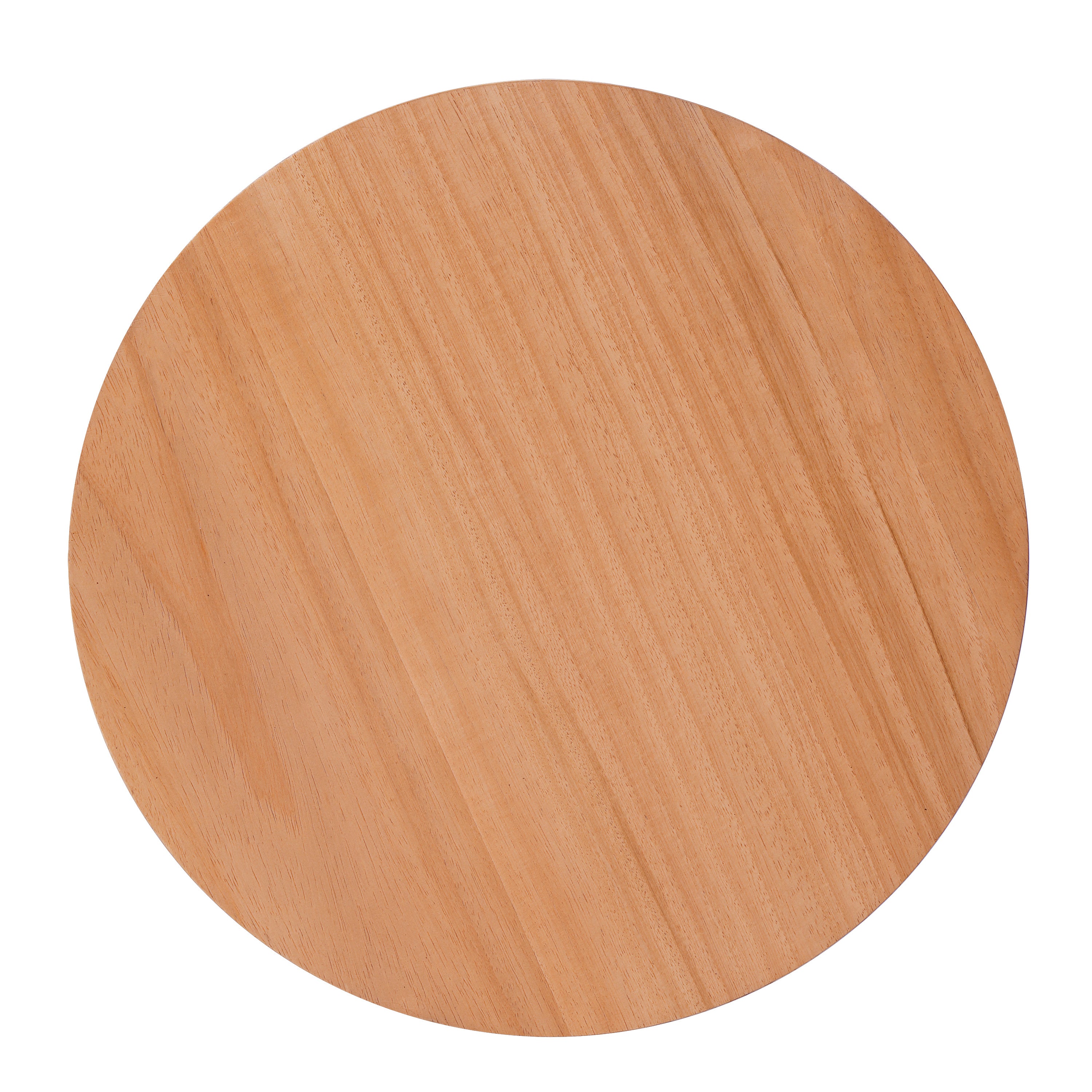 Round Rattan Pillar Storage Accent Table