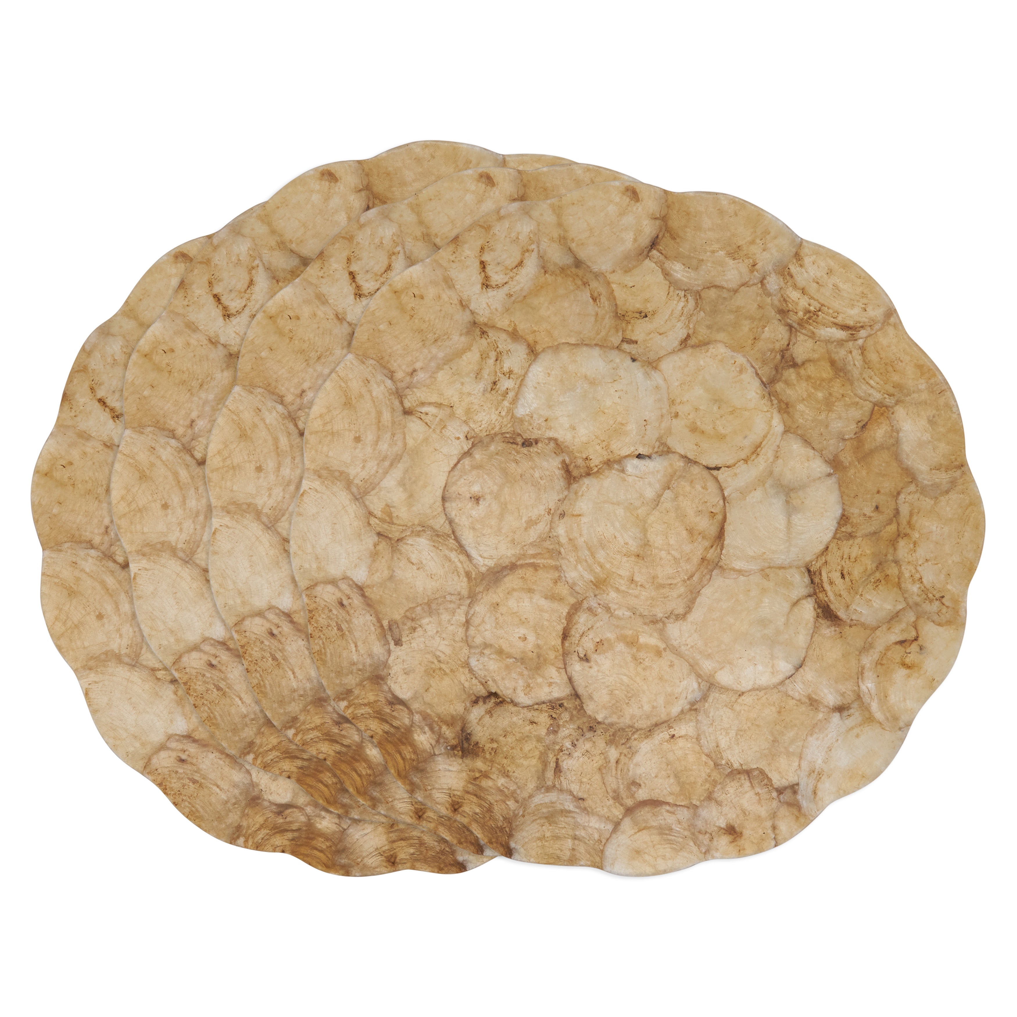 Scalloped Capiz Placemat, Set of 4