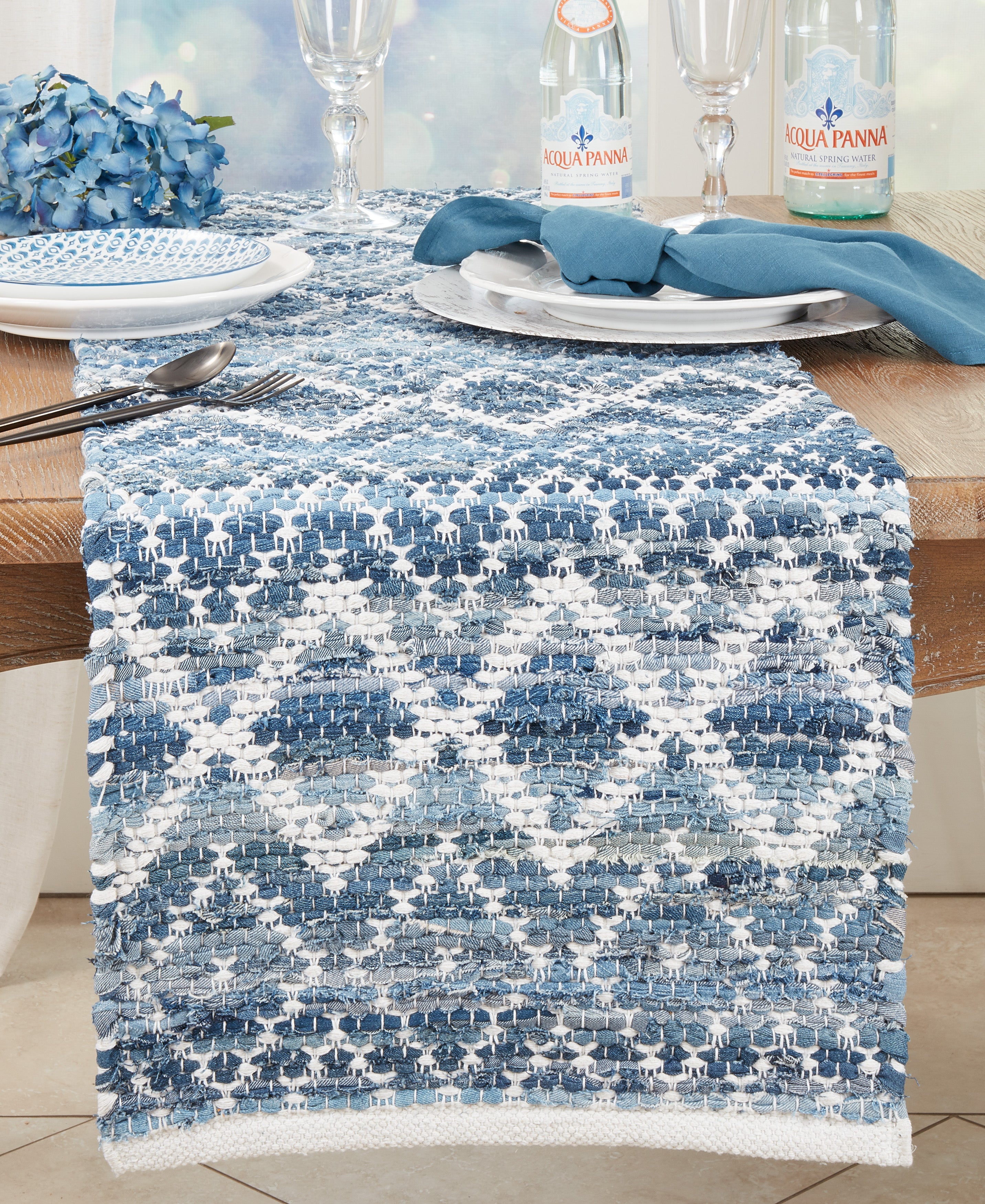 Ethnic Charm Diamond Chindi Table Runner