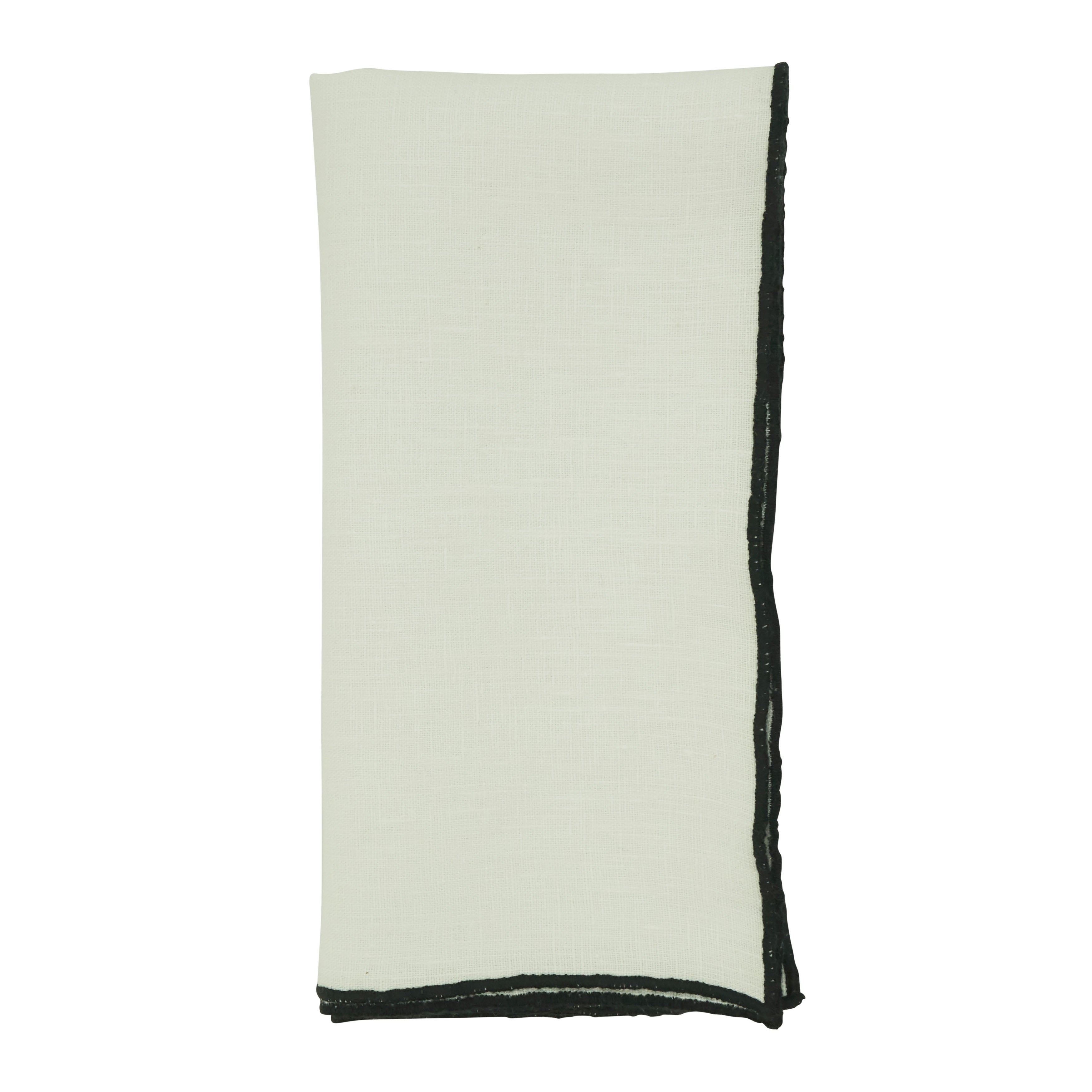 Stonewashed Stitch Border Table Napkin, Set of 4