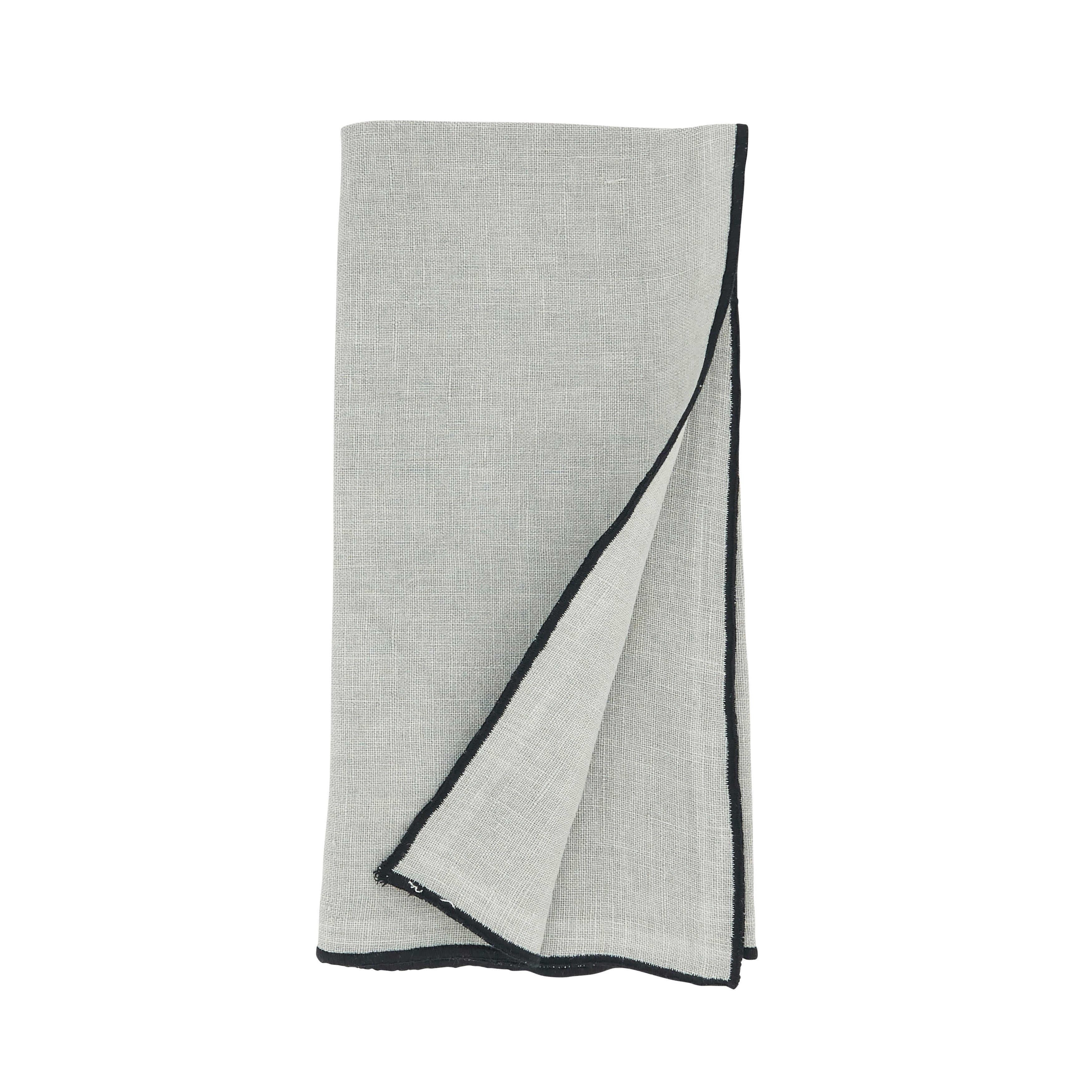 Stonewashed Stitch Border Table Napkin, Set of 4