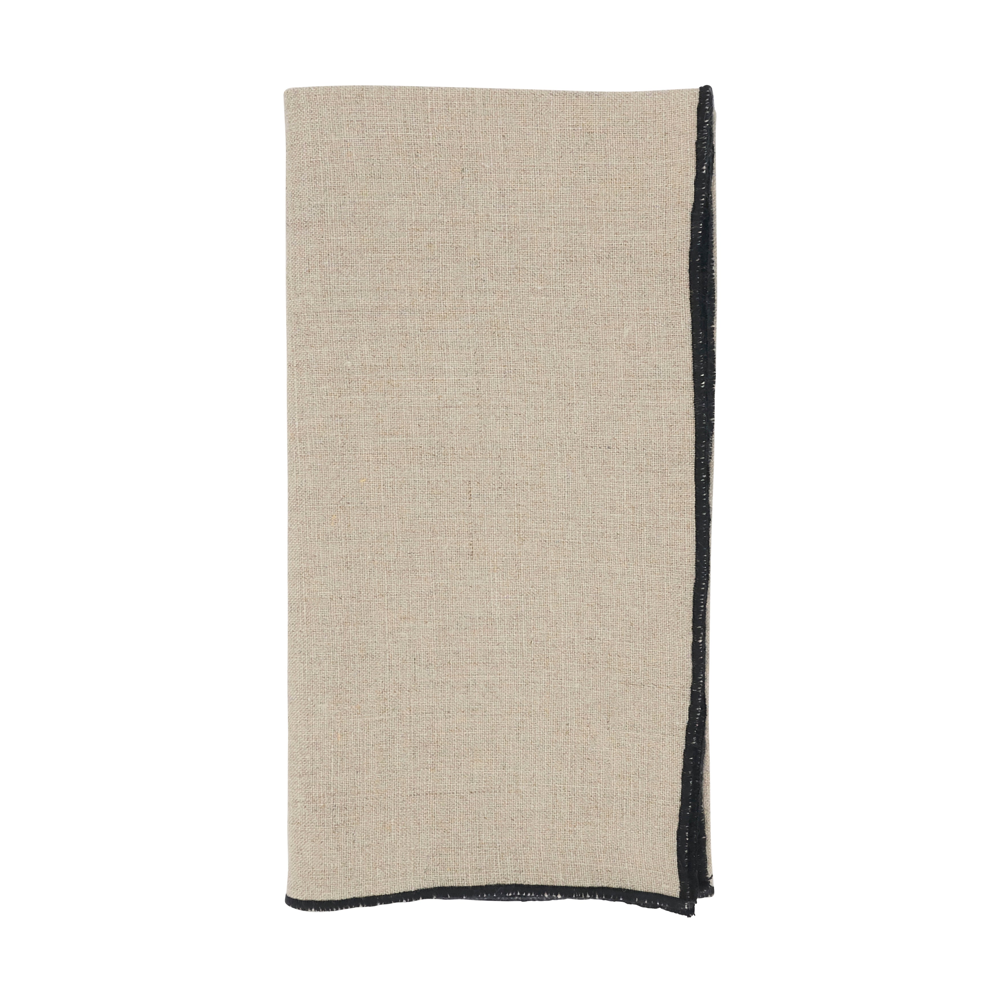 Stonewashed Stitch Border Table Napkin, Set of 4