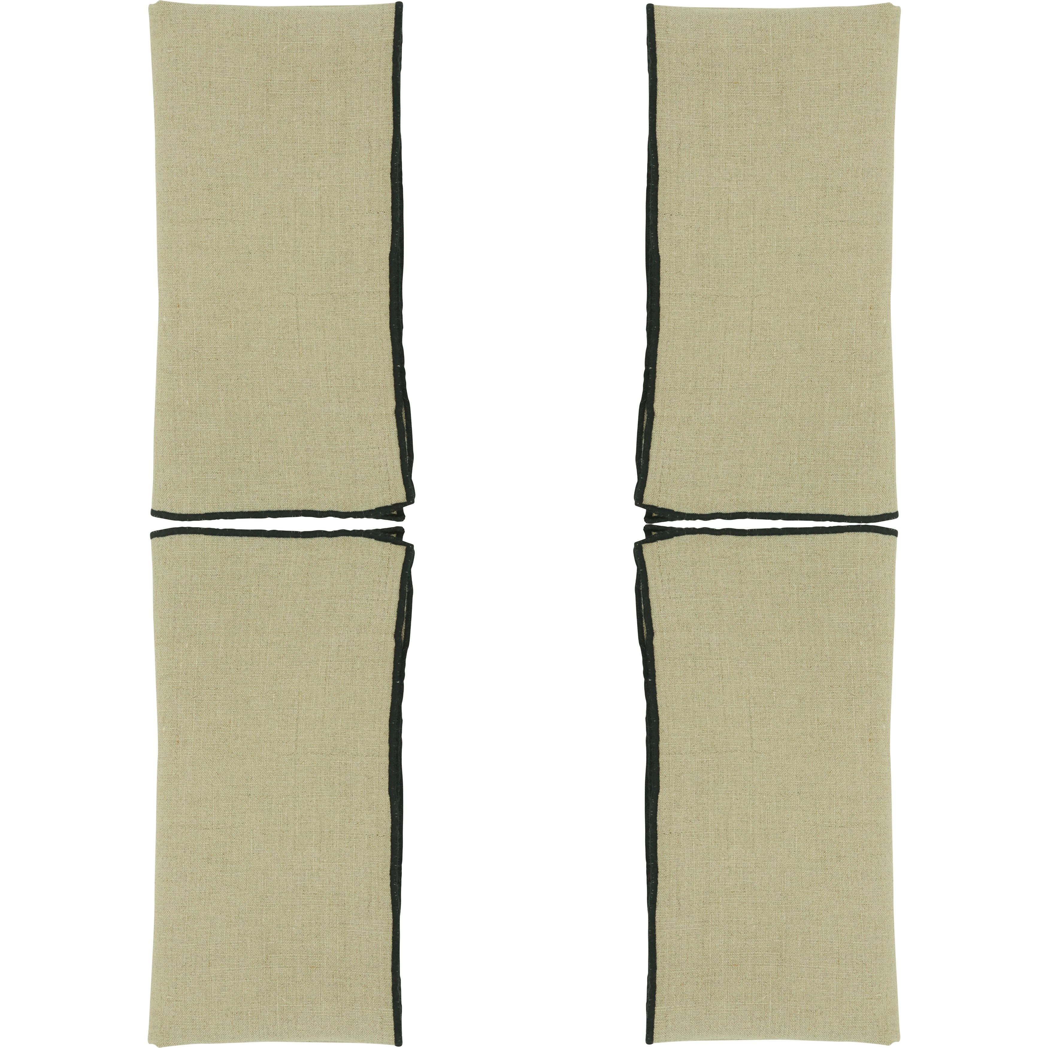 Stonewashed Stitch Border Table Napkin, Set of 4