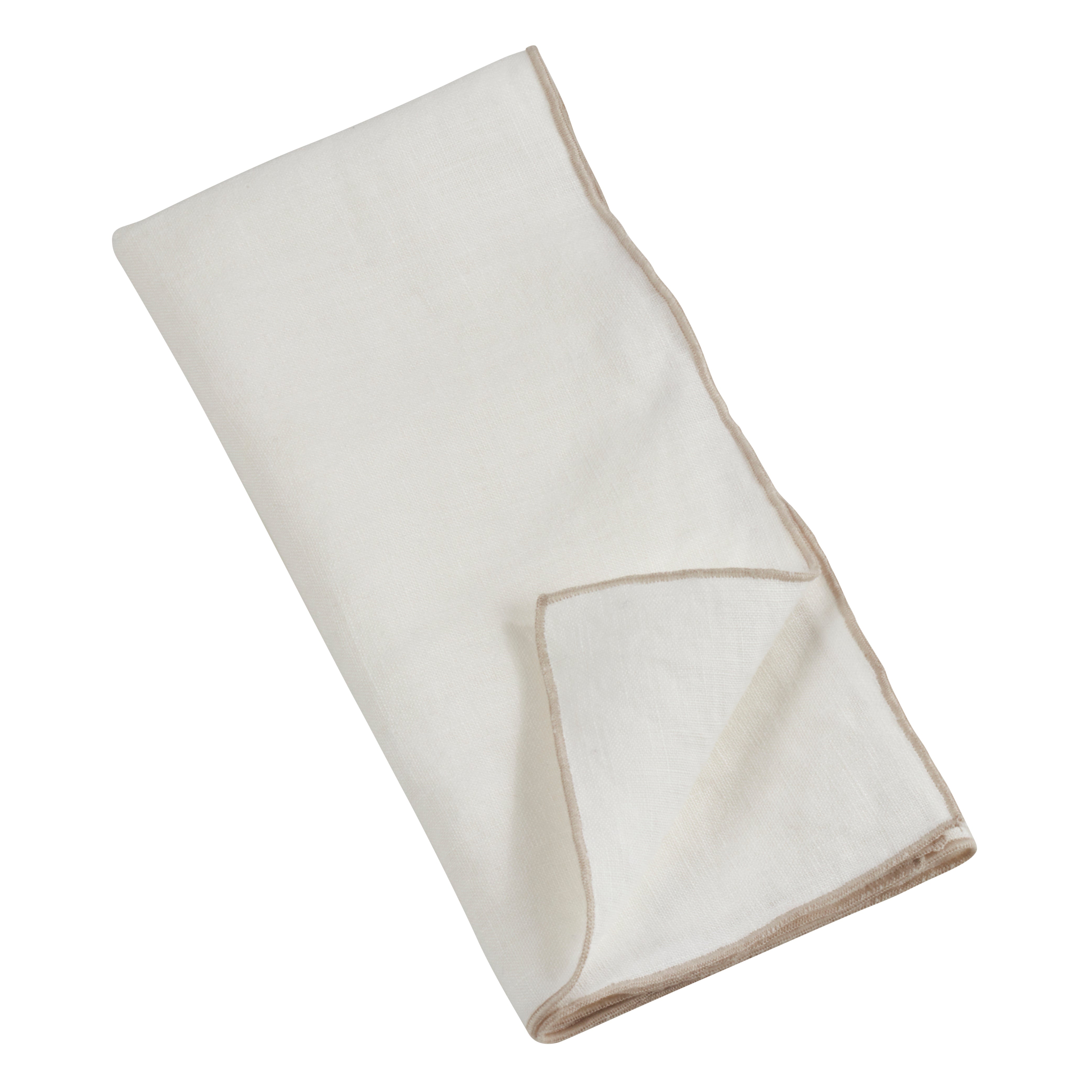 Stonewashed Stitch Border Table Napkin, Set of 4