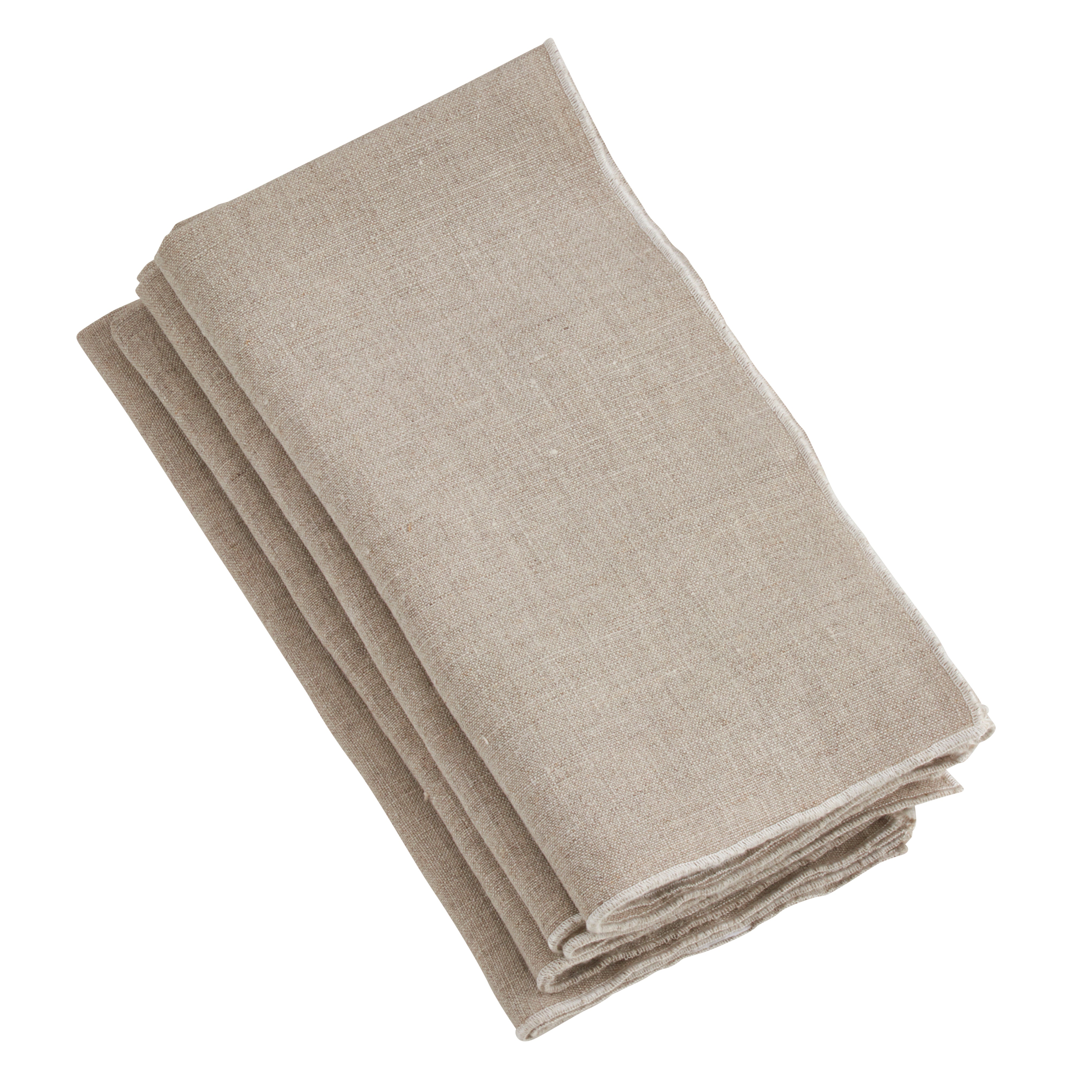 Stonewashed Stitch Border Table Napkin, Set of 4