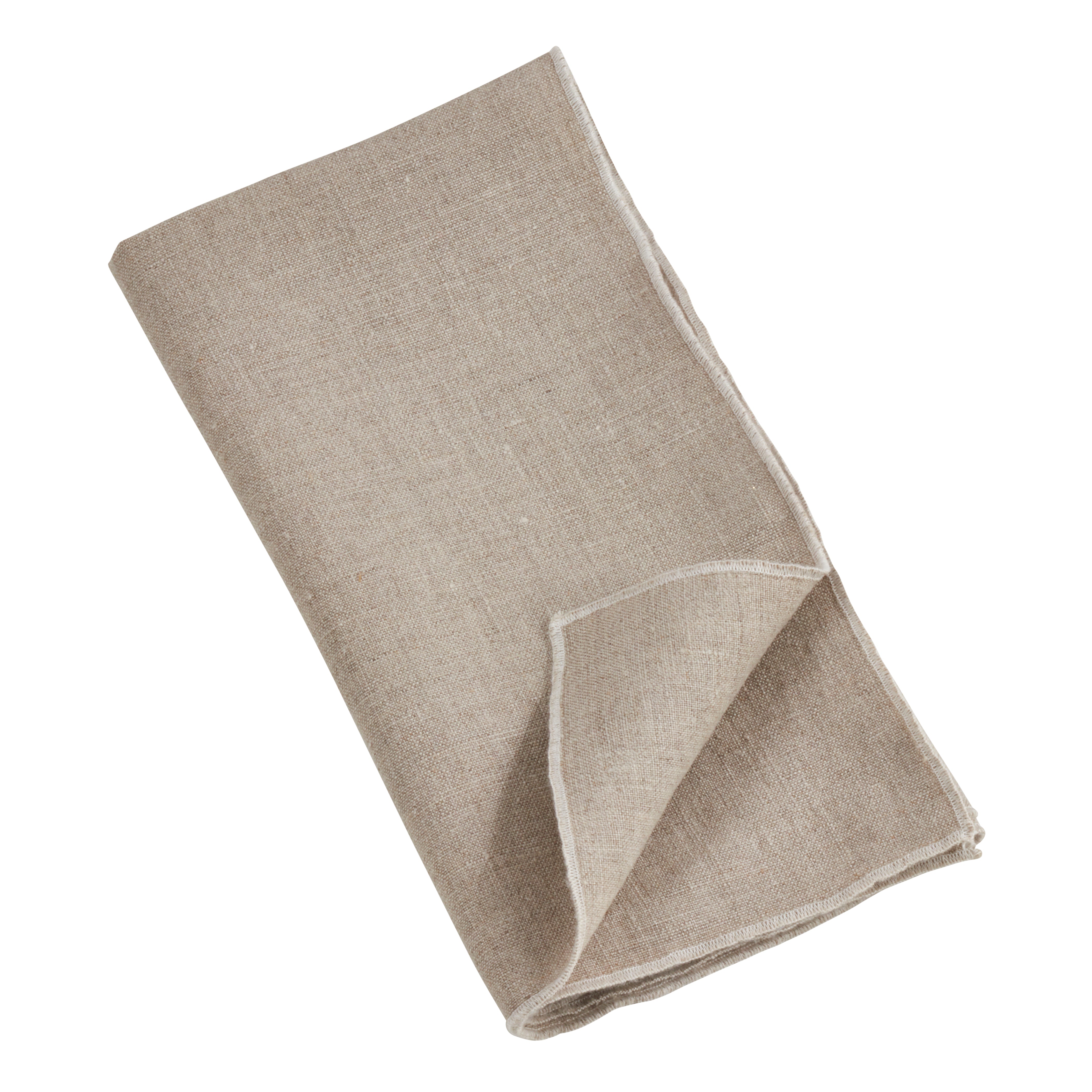 Stonewashed Stitch Border Table Napkin, Set of 4