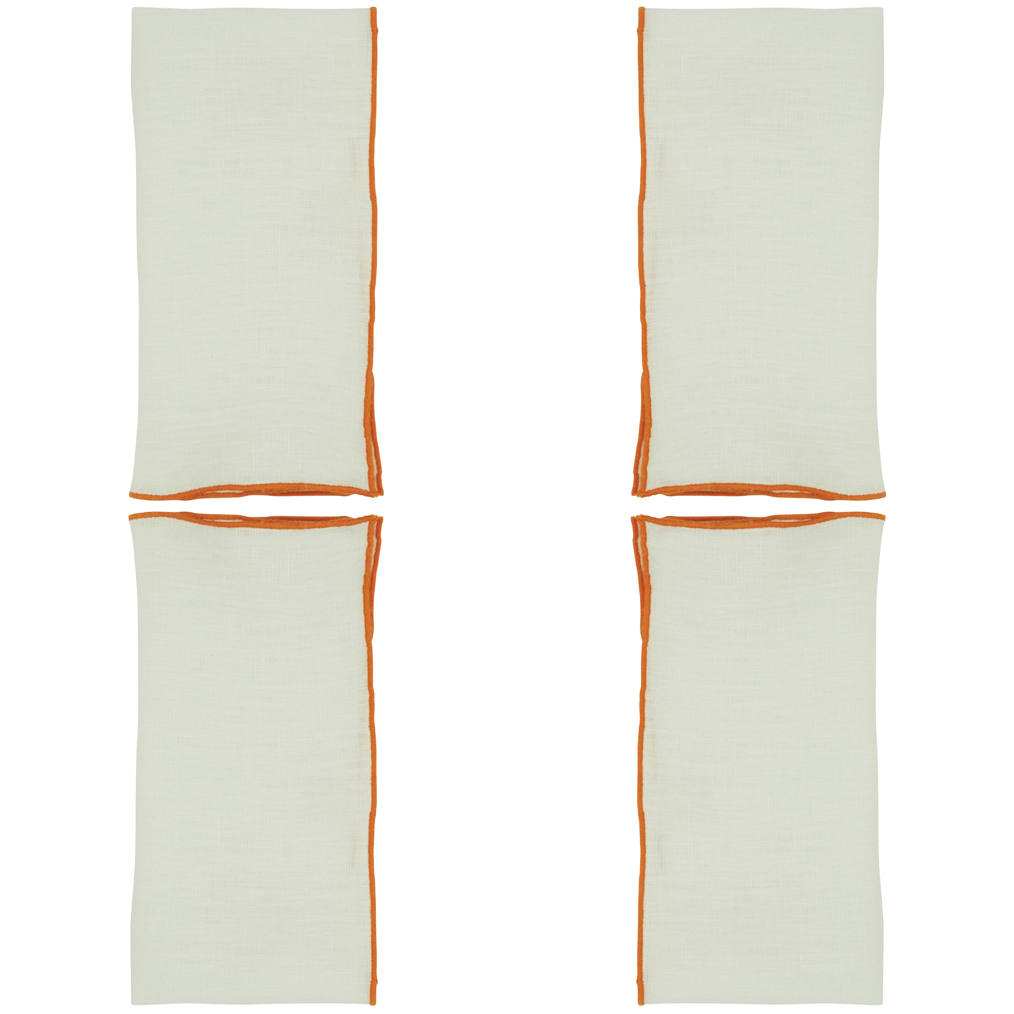 Stonewashed Stitch Border Table Napkin, Set of 4