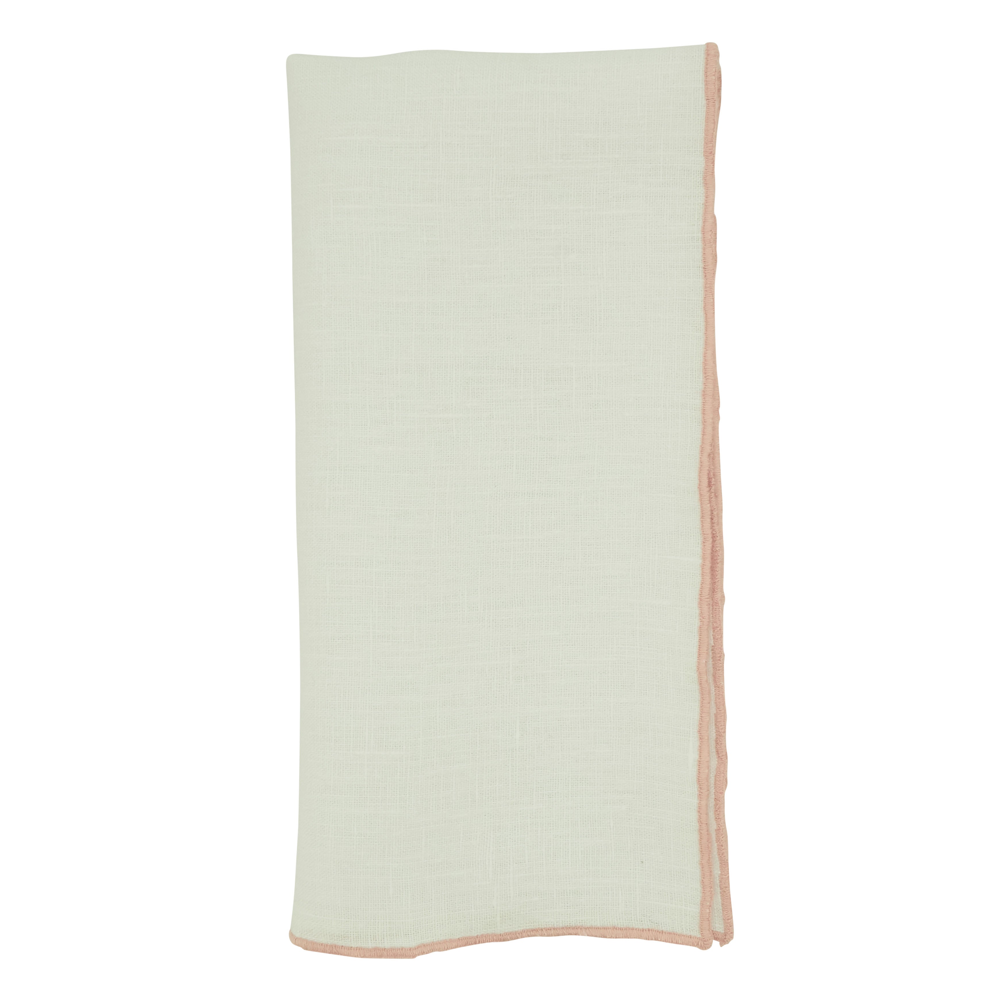 Stonewashed Stitch Border Table Napkin, Set of 4