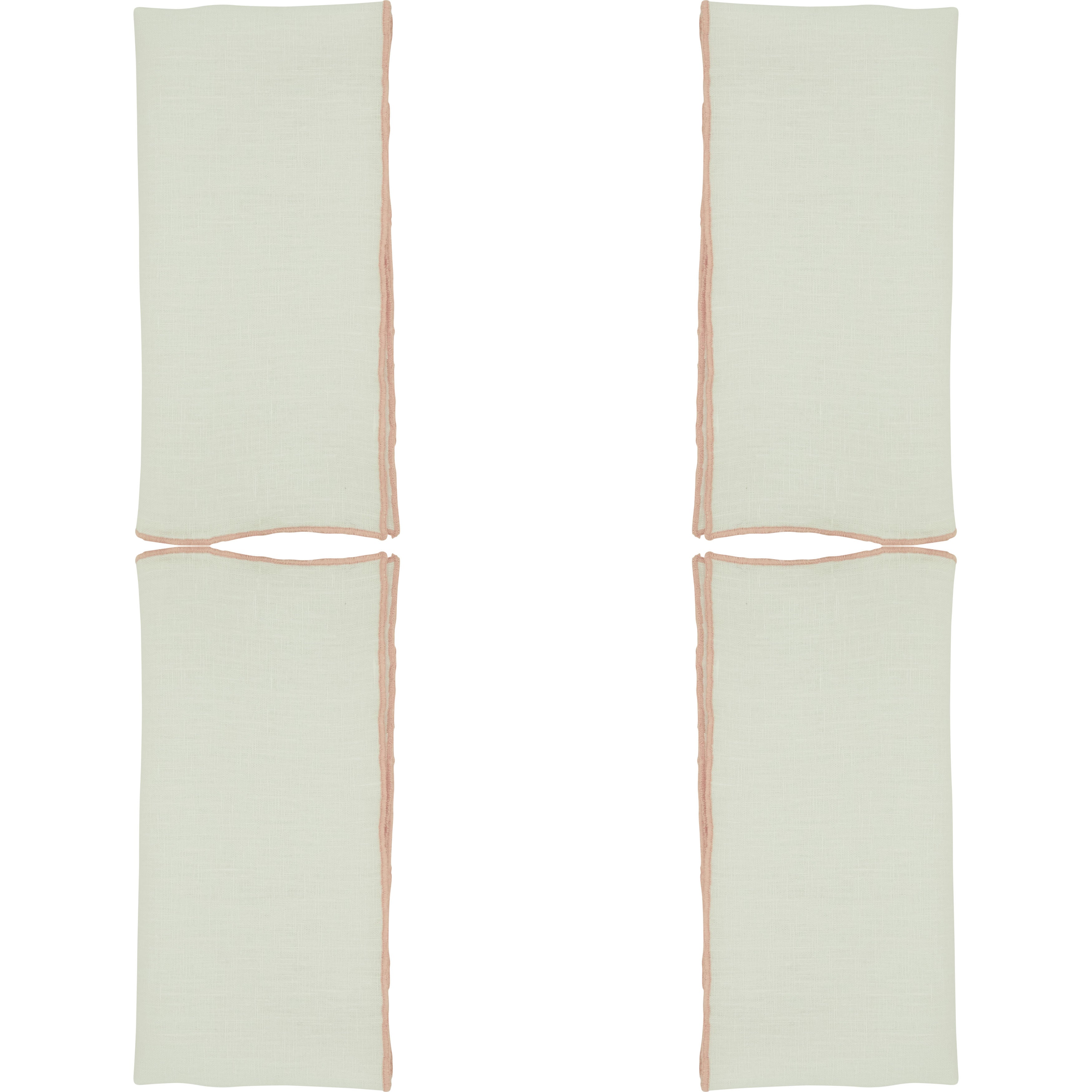Stonewashed Stitch Border Table Napkin, Set of 4