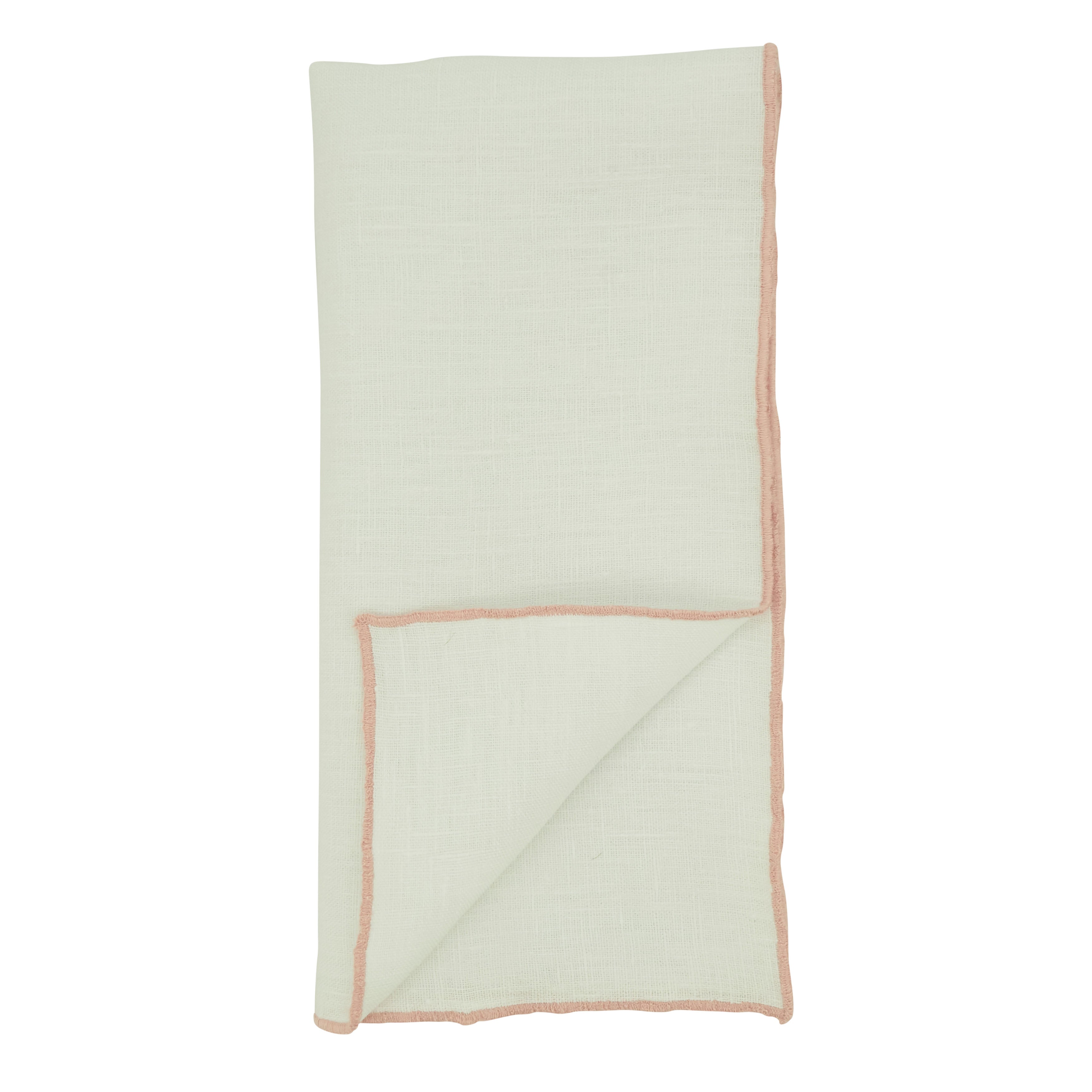 Stonewashed Stitch Border Table Napkin, Set of 4