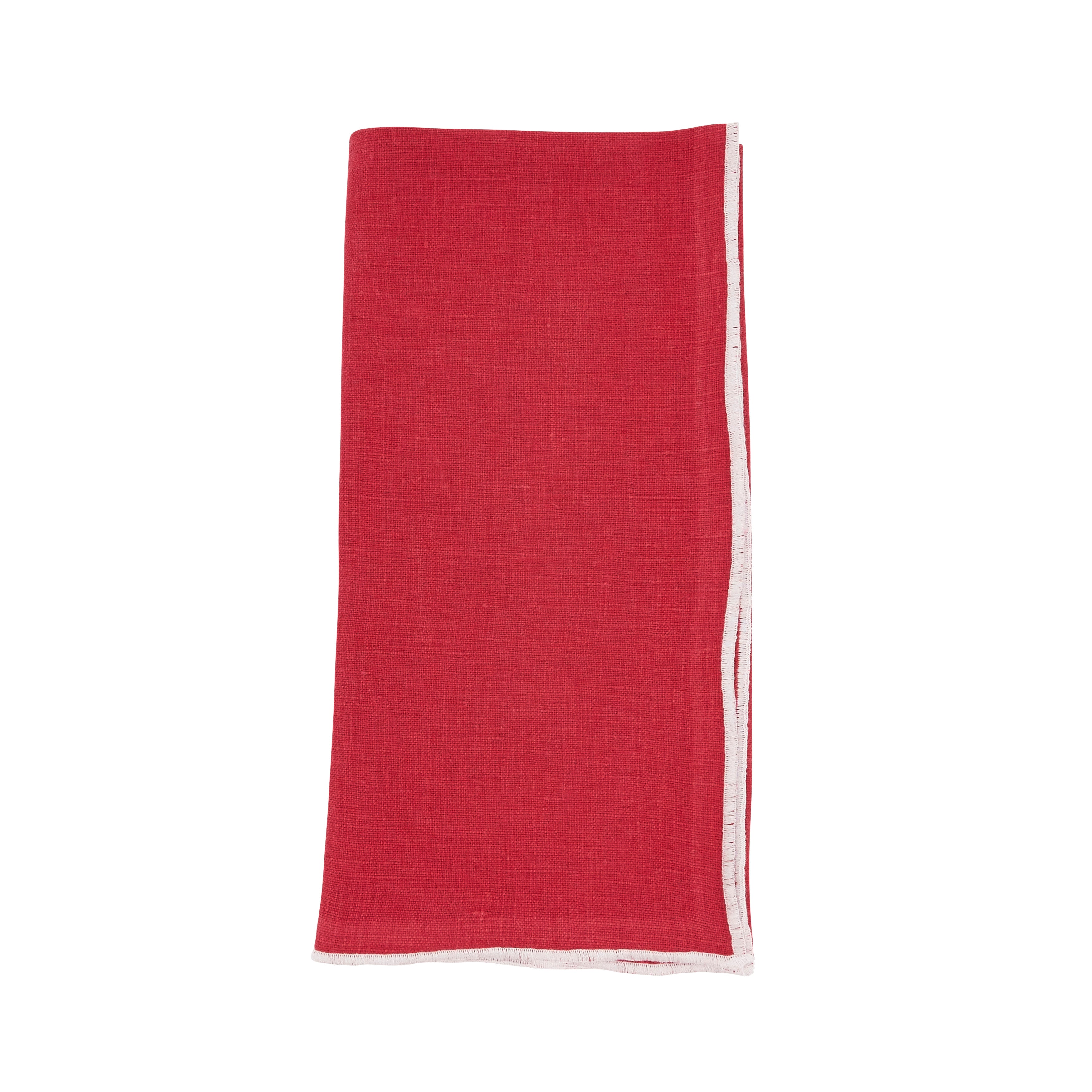 Stonewashed Stitch Border Table Napkin, Set of 4