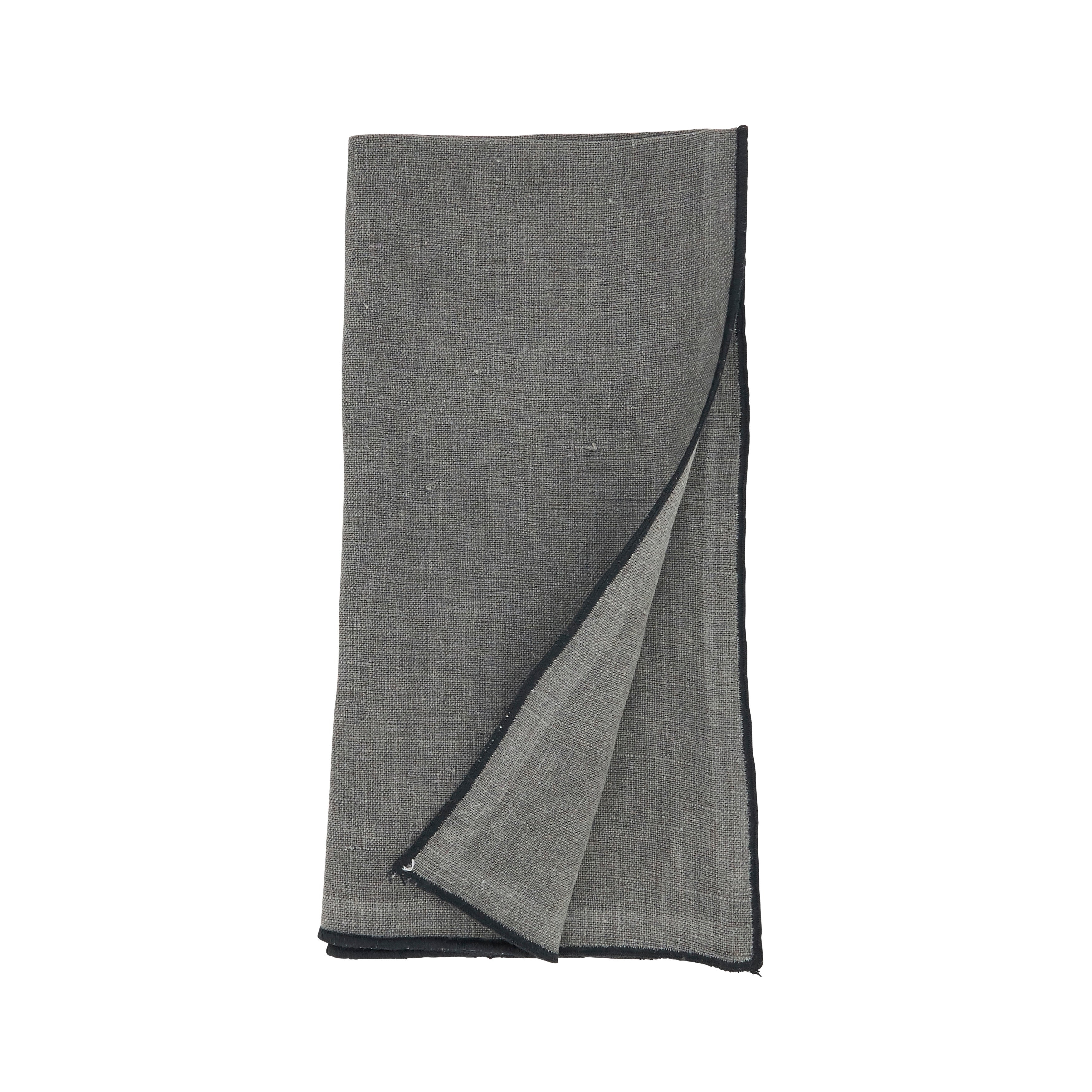 Stonewashed Stitch Border Table Napkin, Set of 4