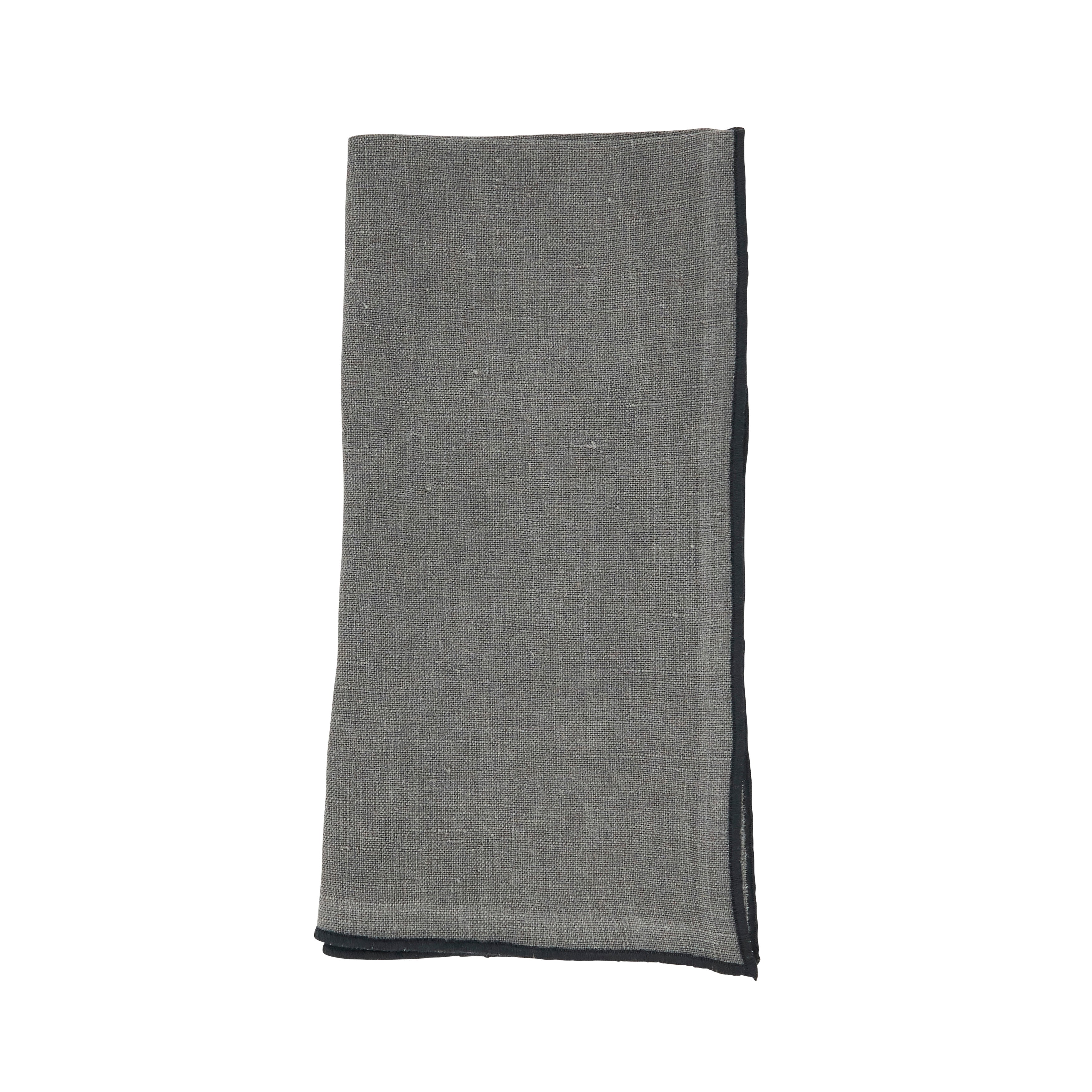 Stonewashed Stitch Border Table Napkin, Set of 4