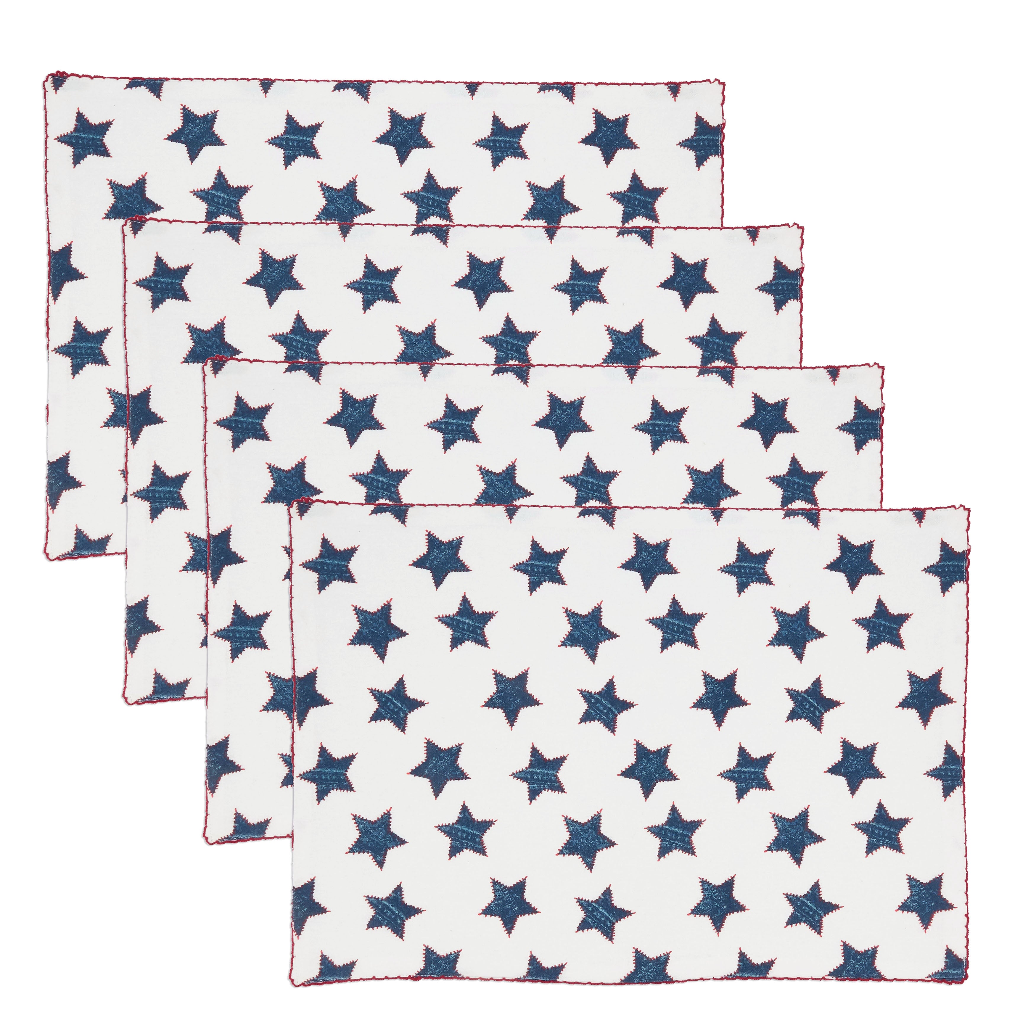 Whipstitch Americana Stars Placemat, Set of 4