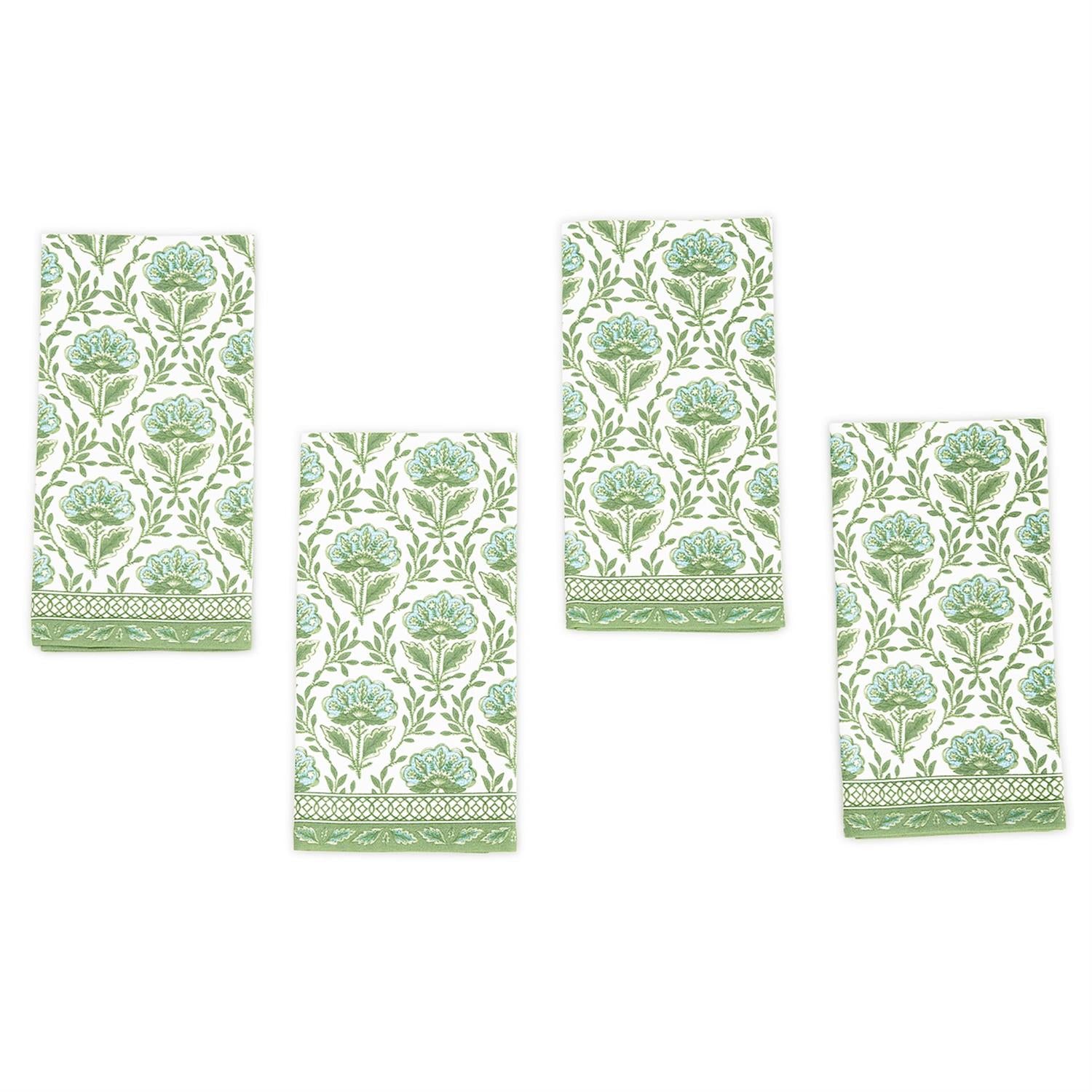 Floral Pattern Napkins, Set of 4