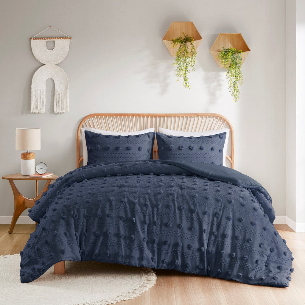 Clipped Jacquard Comforter Set