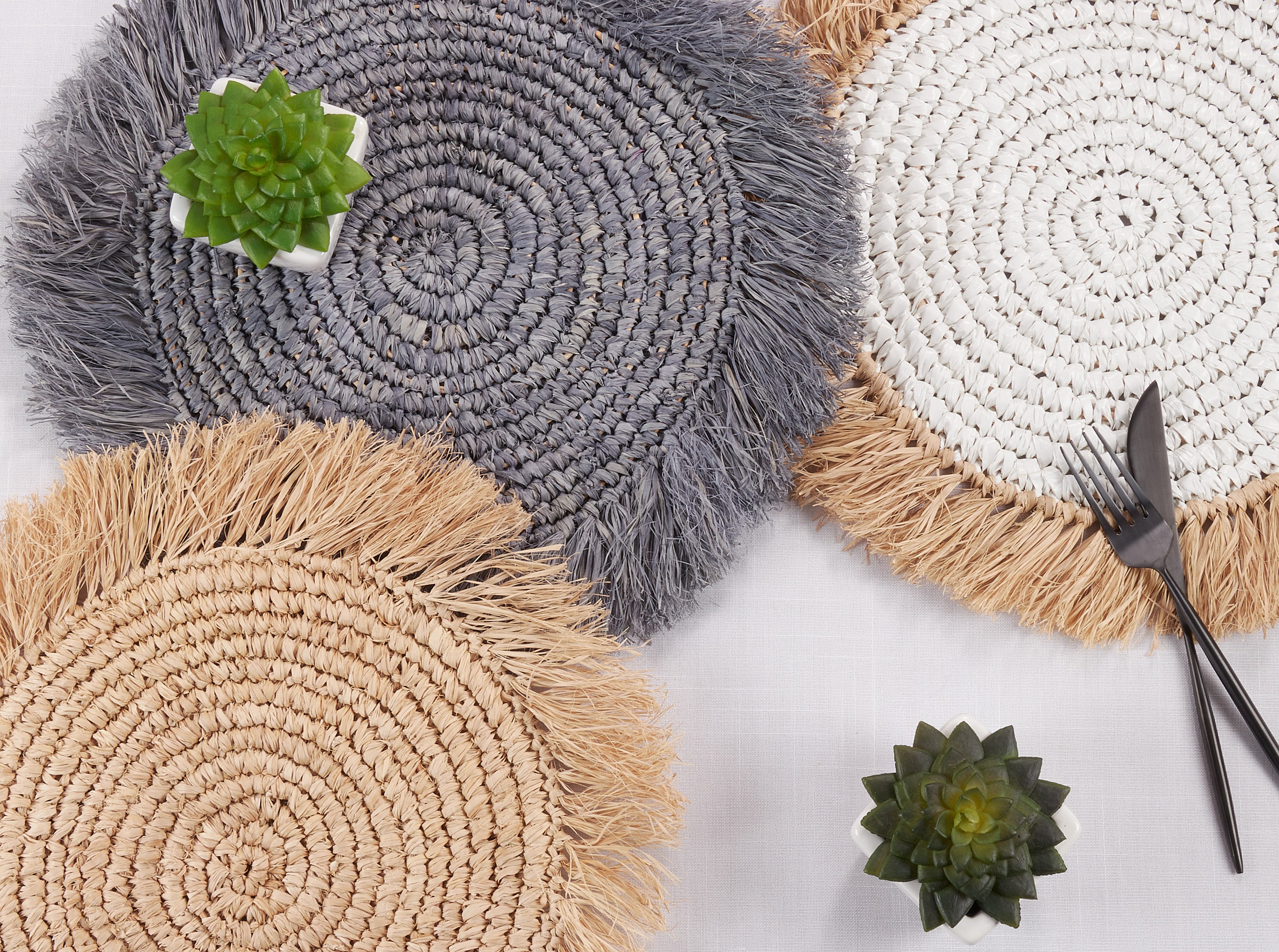 Raffia Placemat, Set of 4