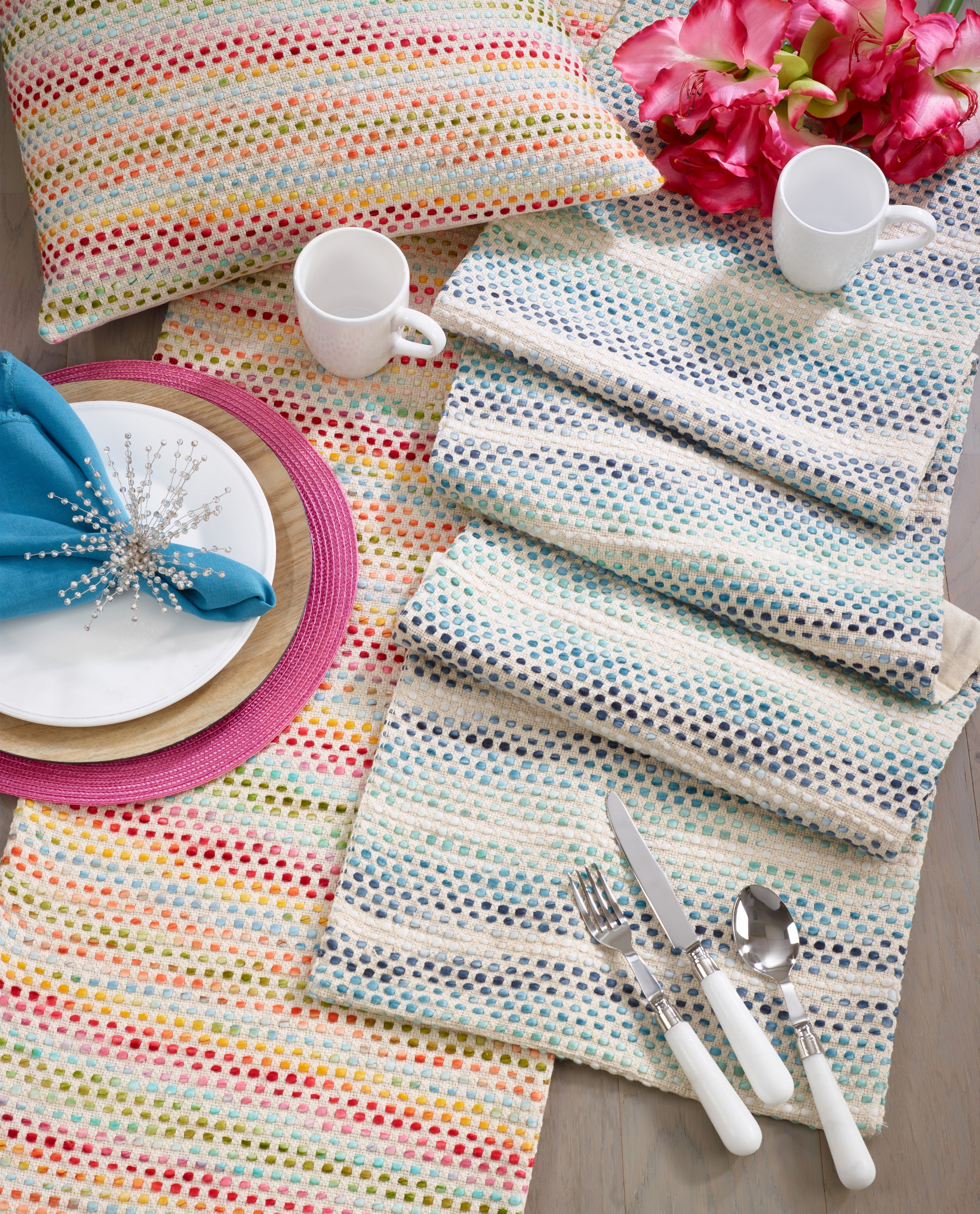 Confetti Style Woven Table Runner