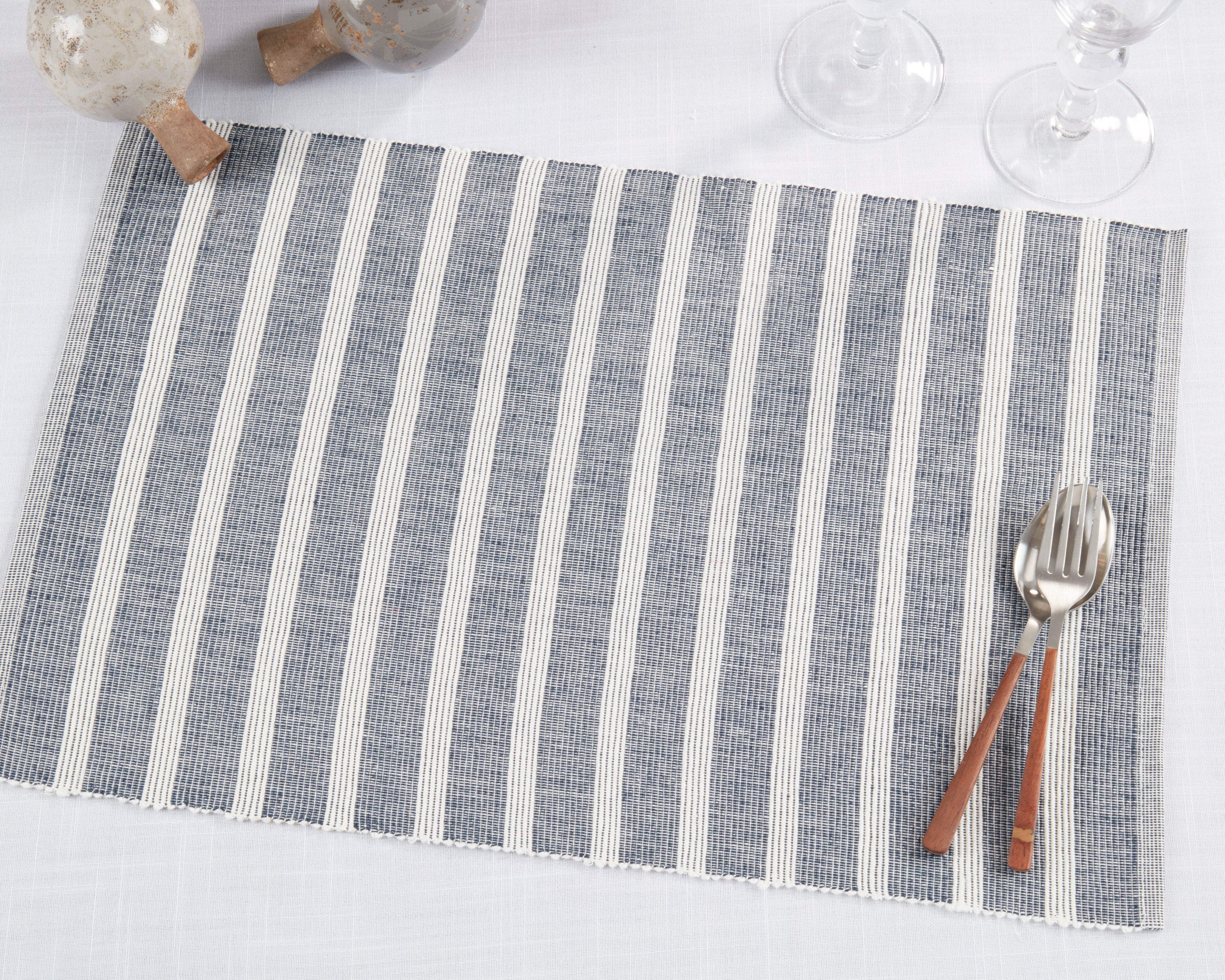 Stripe Design Placemat, Set of 4