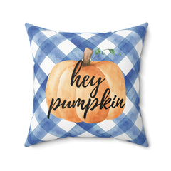 Hey-Pumpkin-Blue-Gingham-Decorative-Throw-Pillow-Home-Decor
