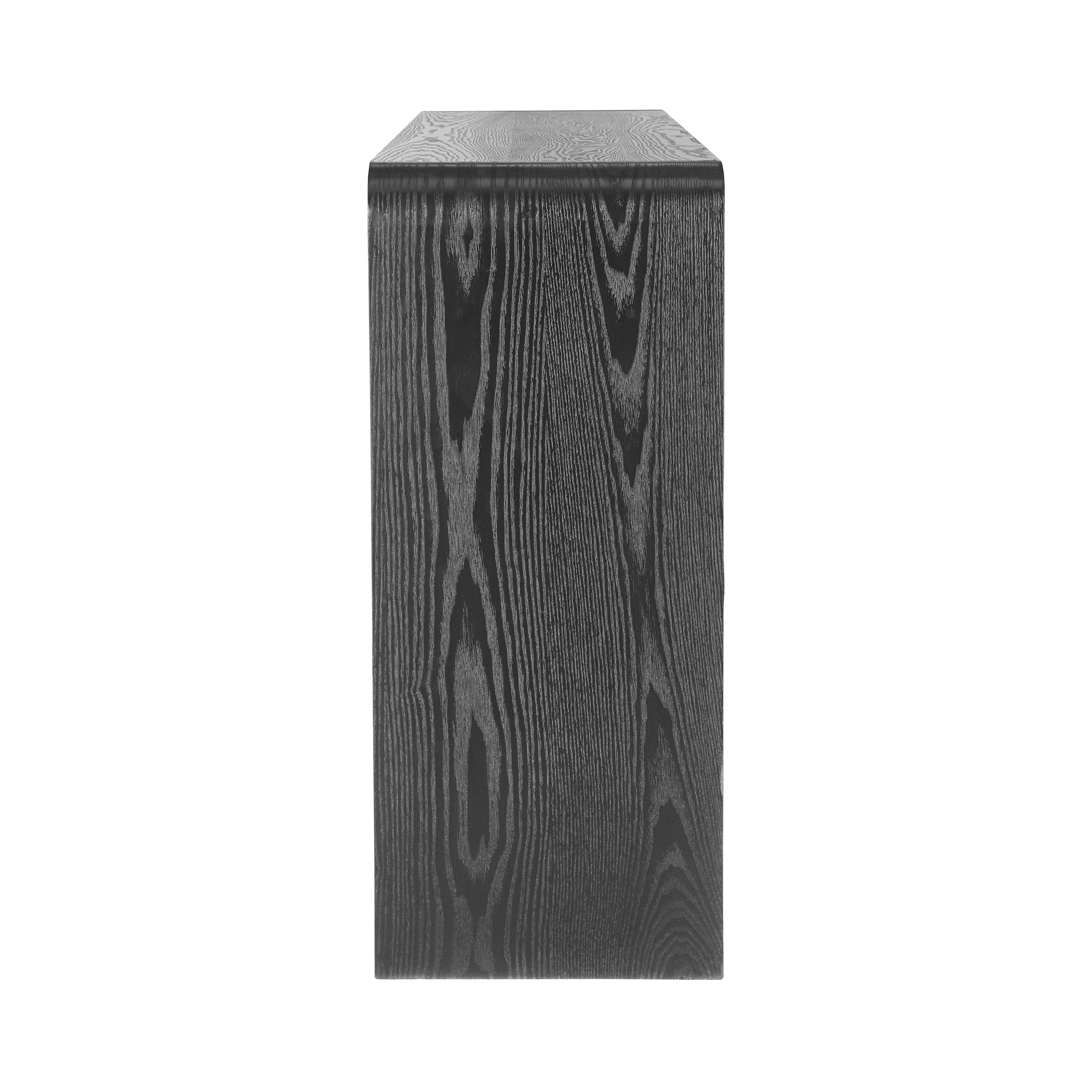 Modern 3-Drawer Console Table with Vertical Slats