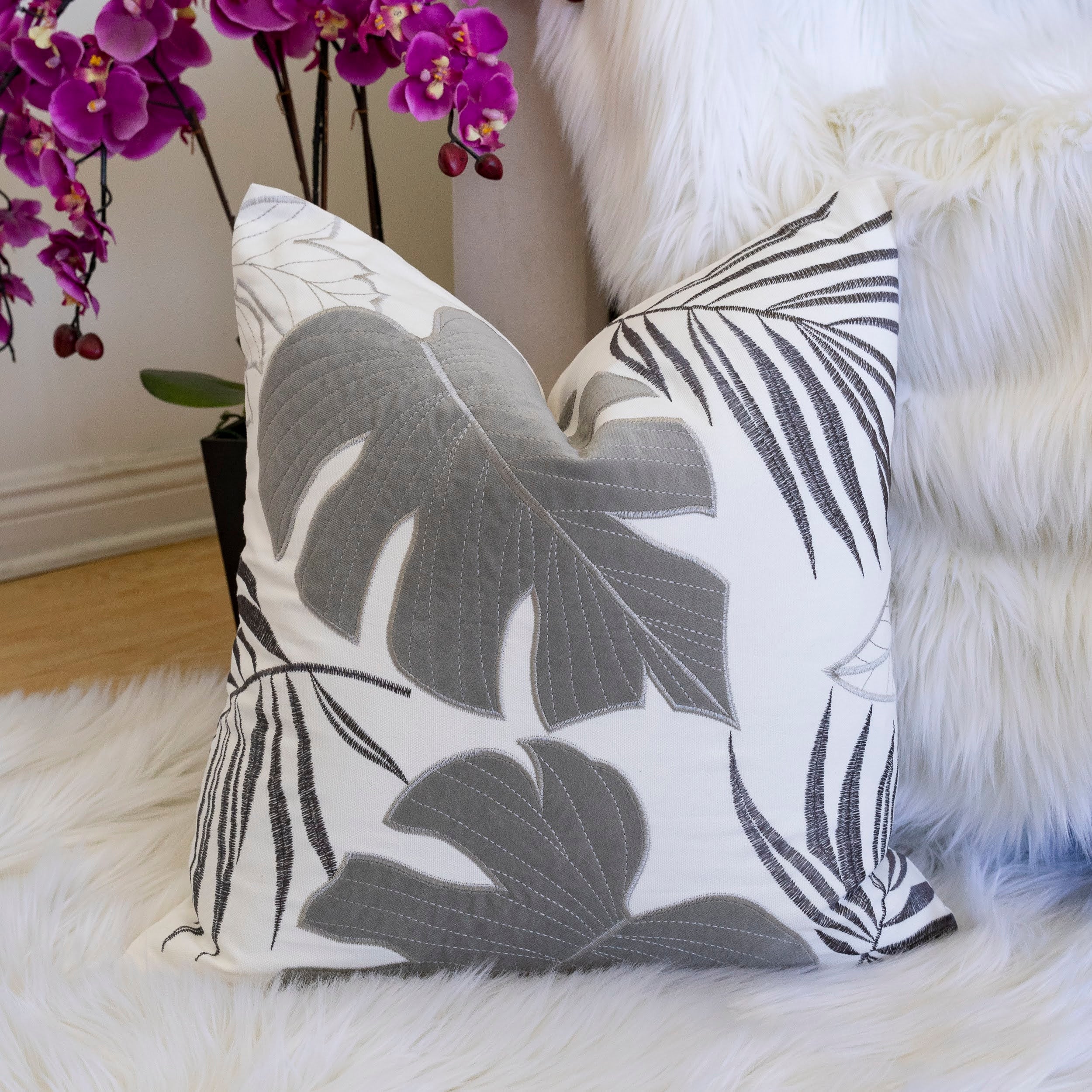Monstera 20x20 Outdoor Throw Pillow