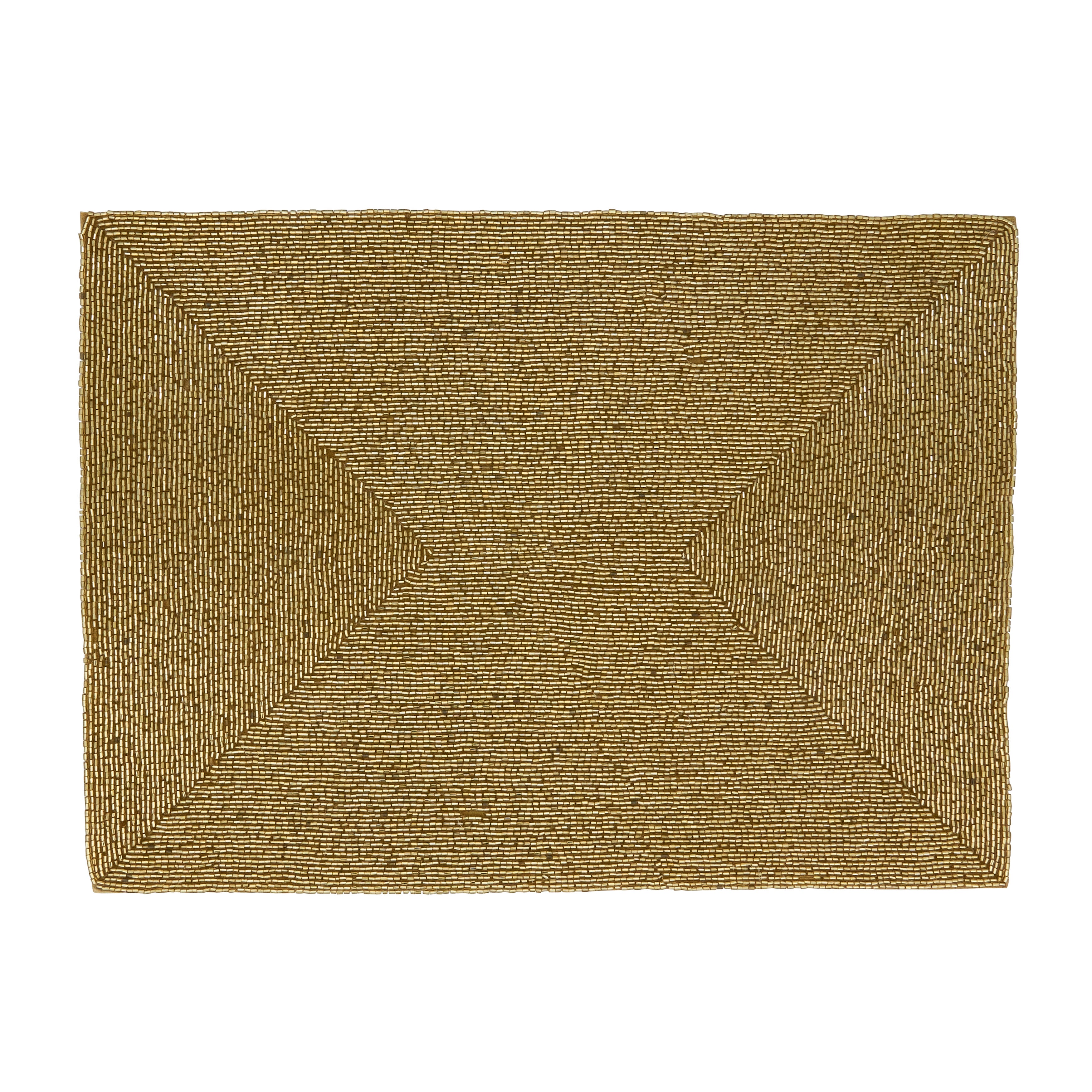 Rectangle Beaded Design Placemat, Set of 4