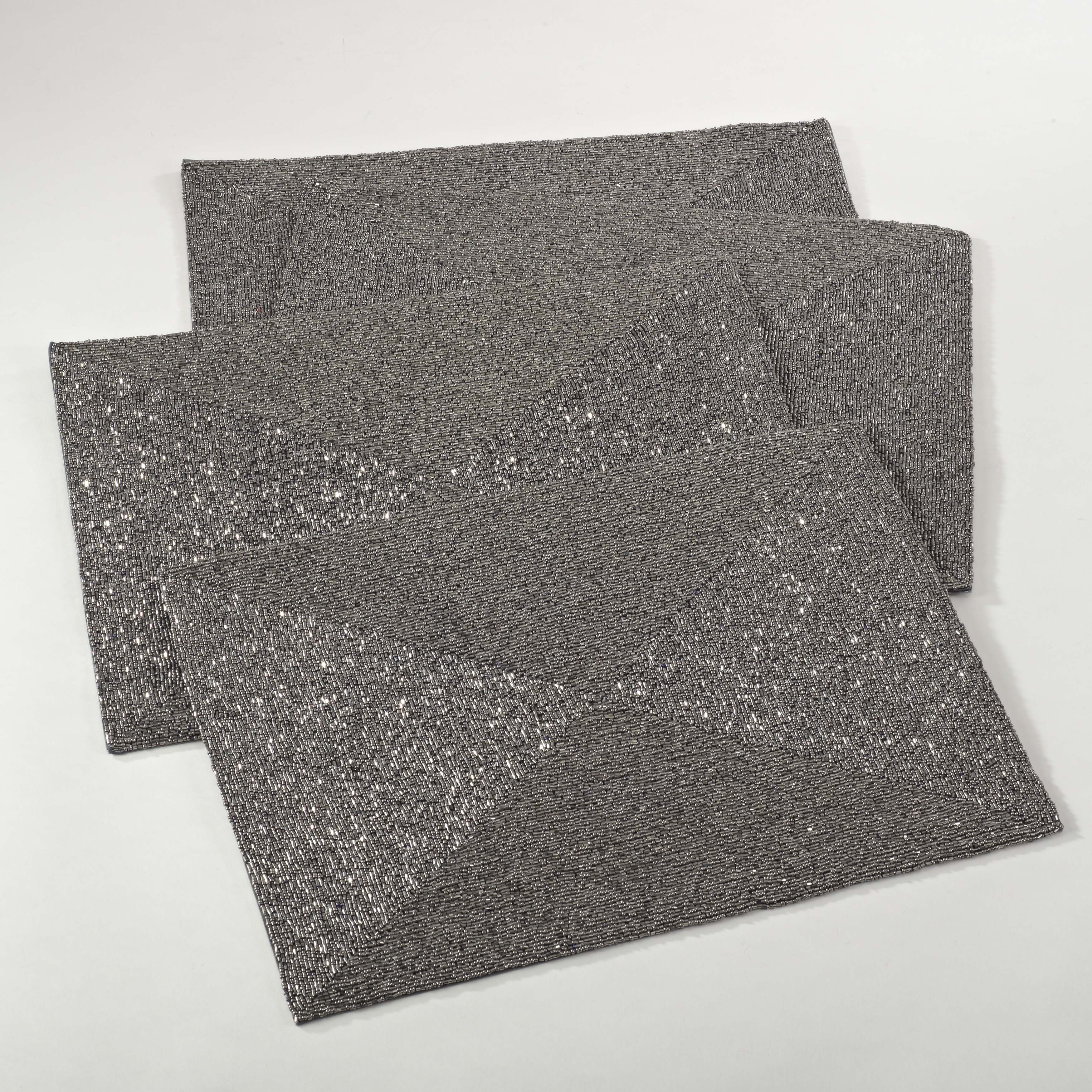 Rectangle Beaded Design Placemat, Set of 4