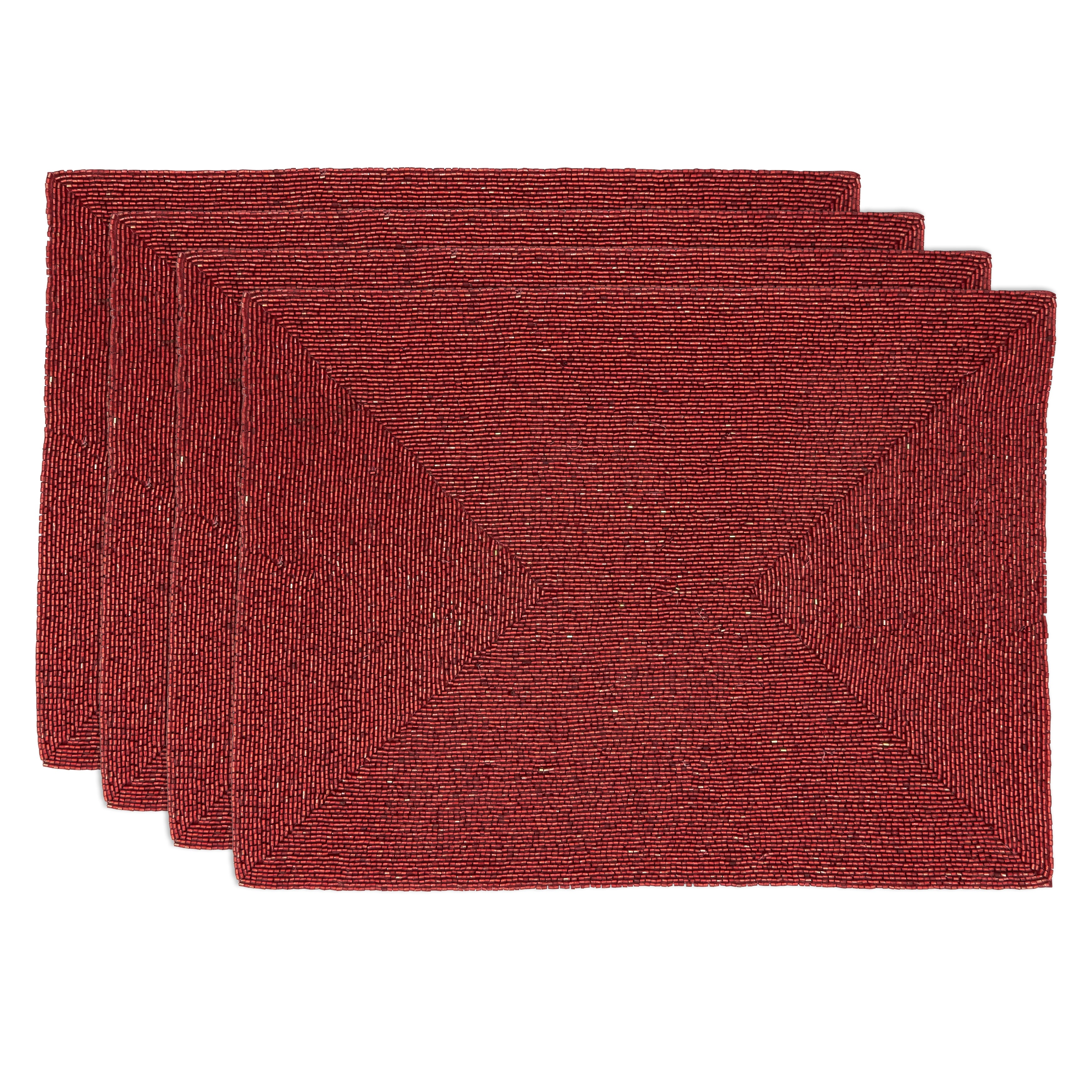 Rectangle Beaded Design Placemat, Set of 4