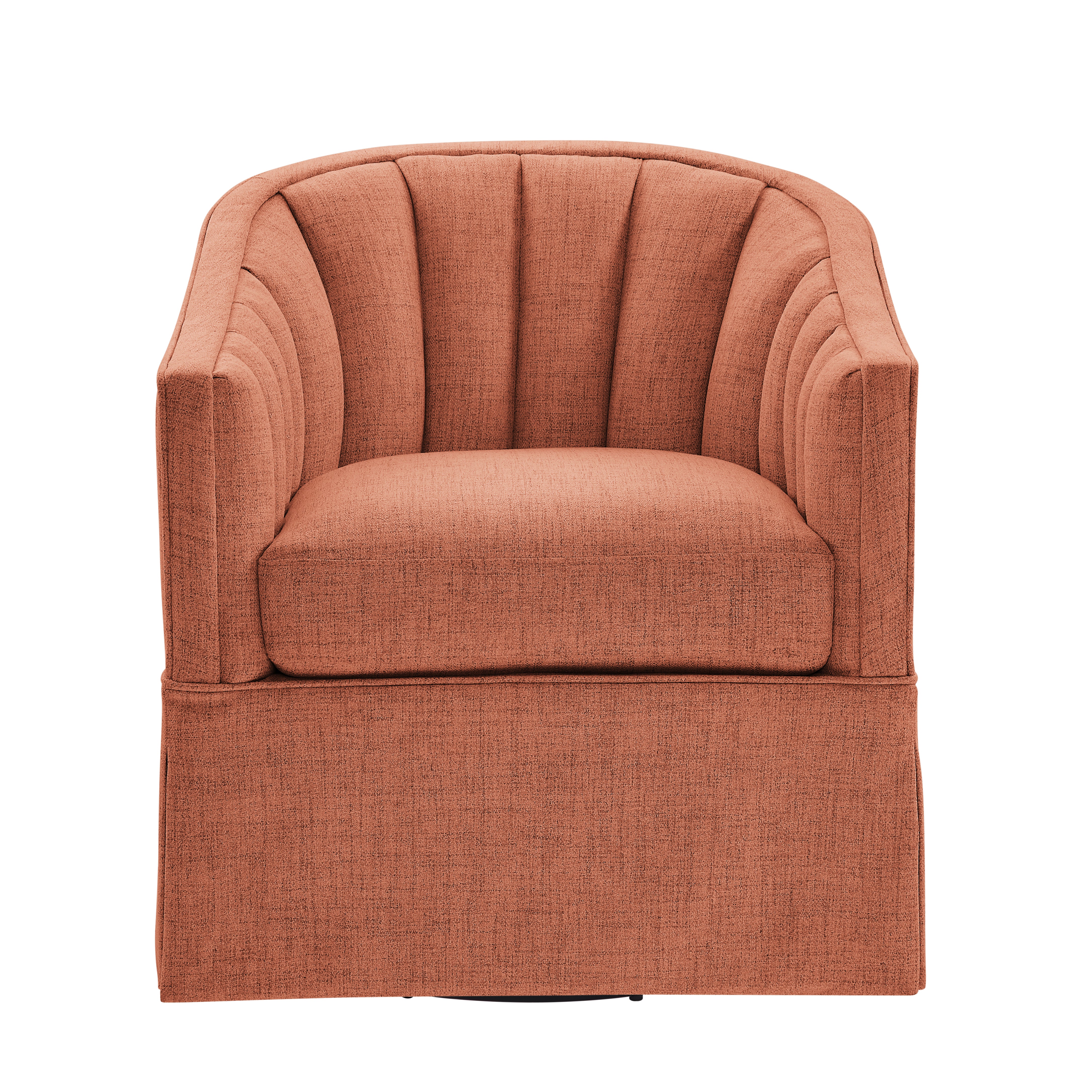 Skirted Swivel Accent Chair