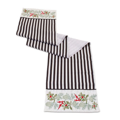 Striped Holiday Table Runner 72"