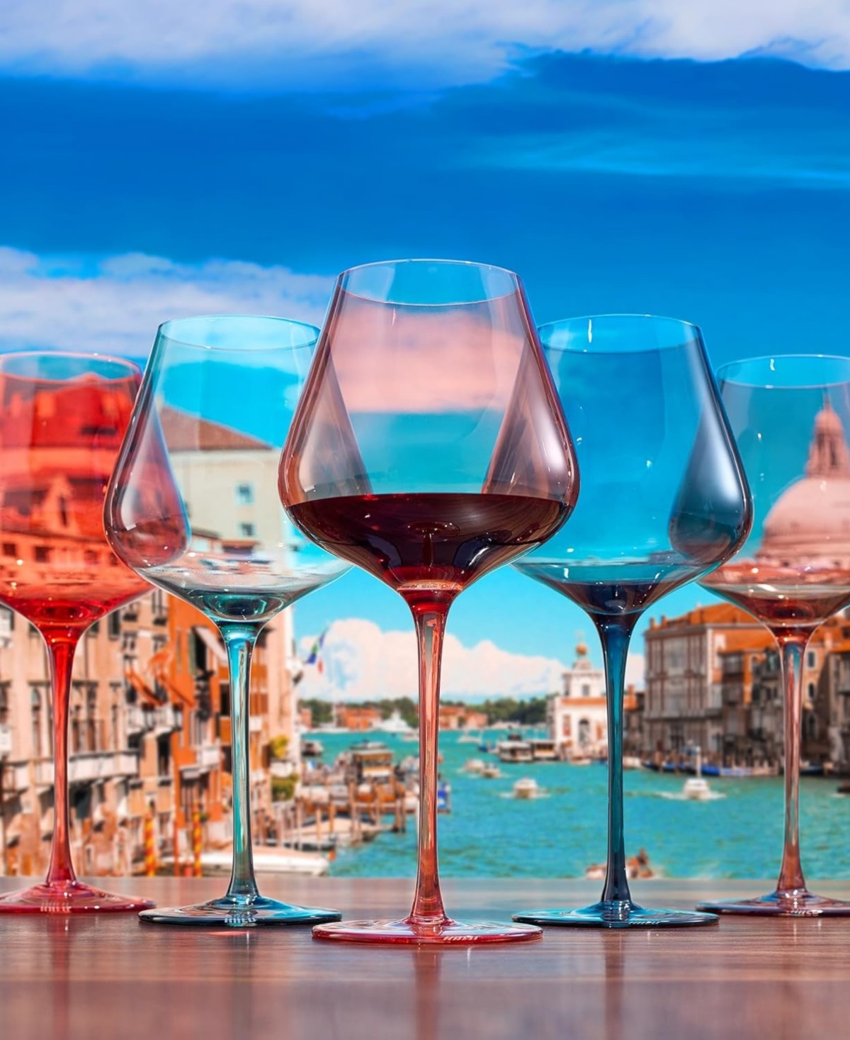 Venice Wine Glasses Set of 5