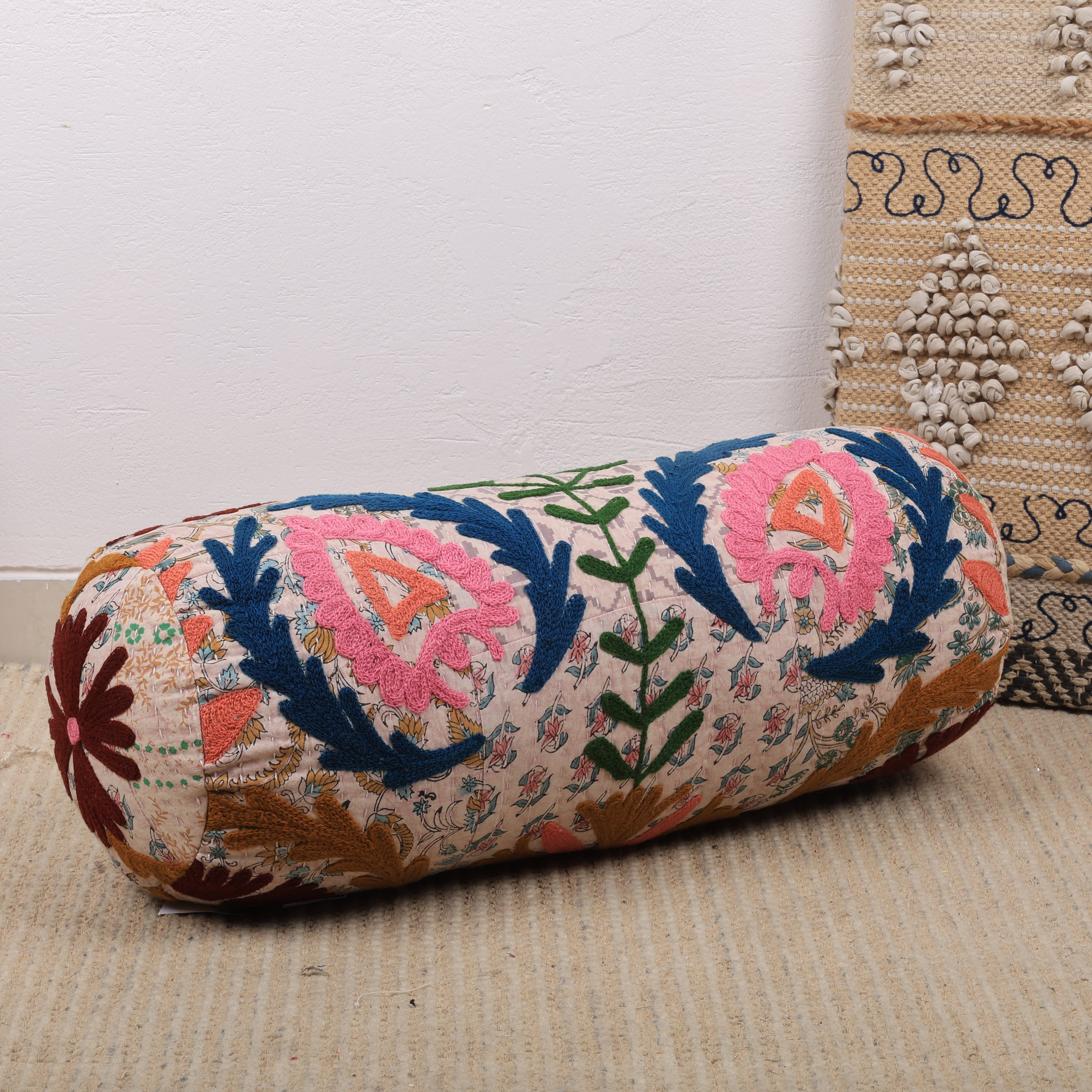 Kantha Charm Bolster