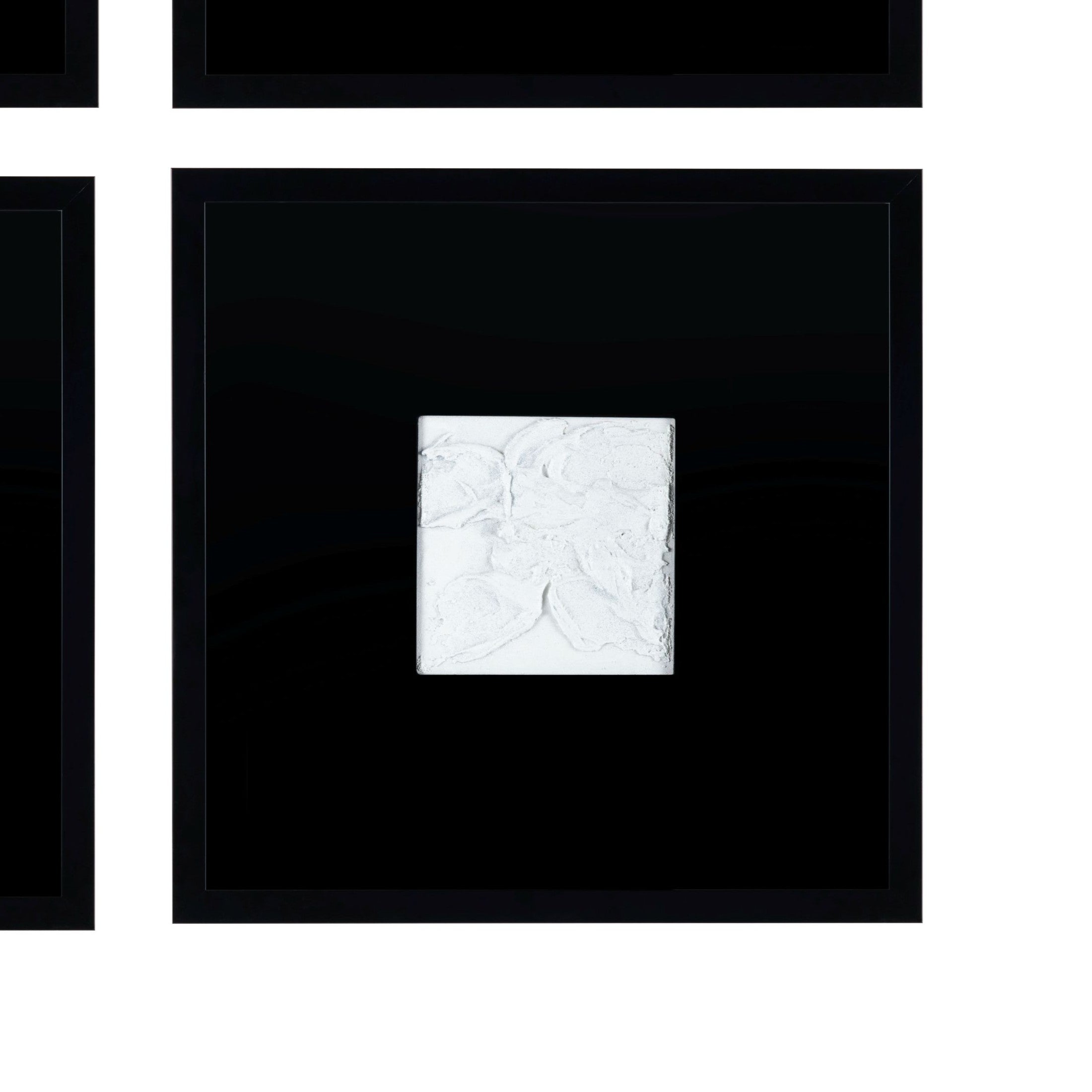 Black and White 4 Piece Framed Wall Art Set