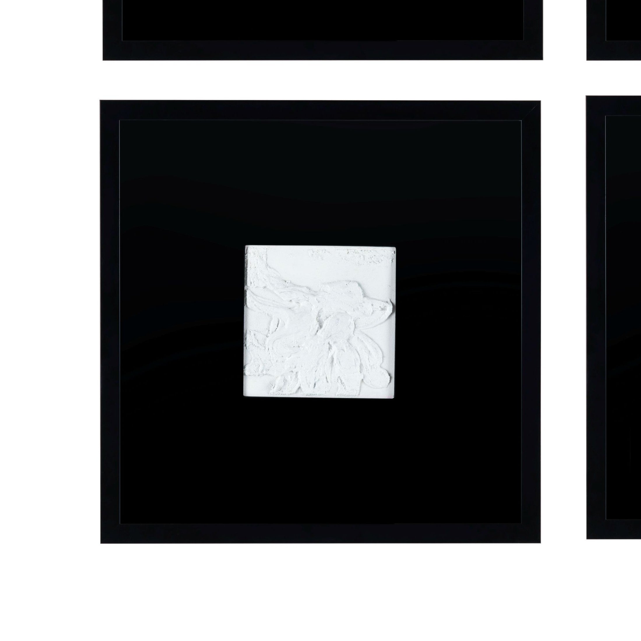 Black and White 4 Piece Framed Wall Art Set