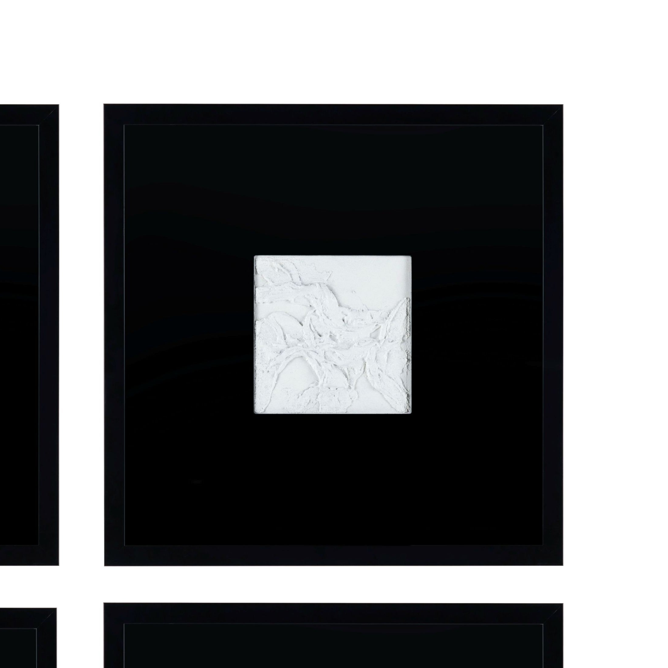 Black and White 4 Piece Framed Wall Art Set