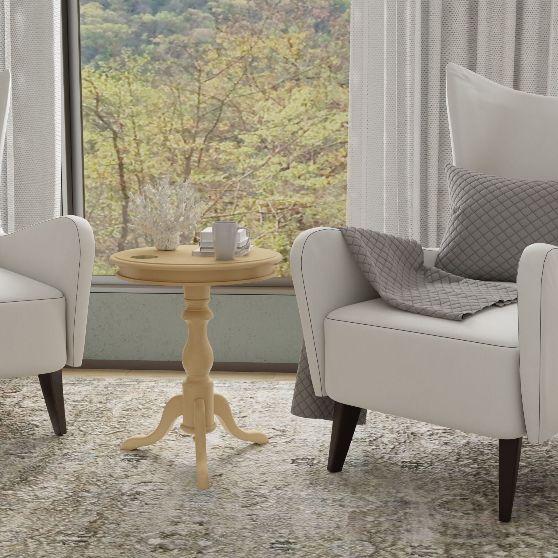 Glida Round Side Table Champagne