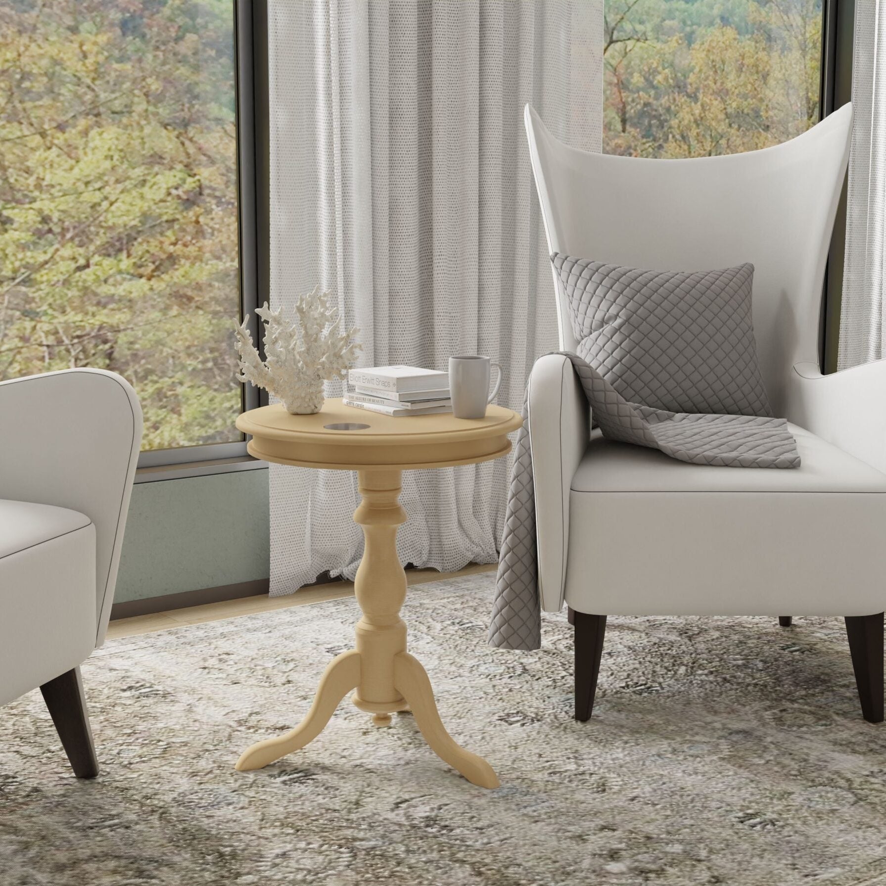 Glida Round Side Table Champagne